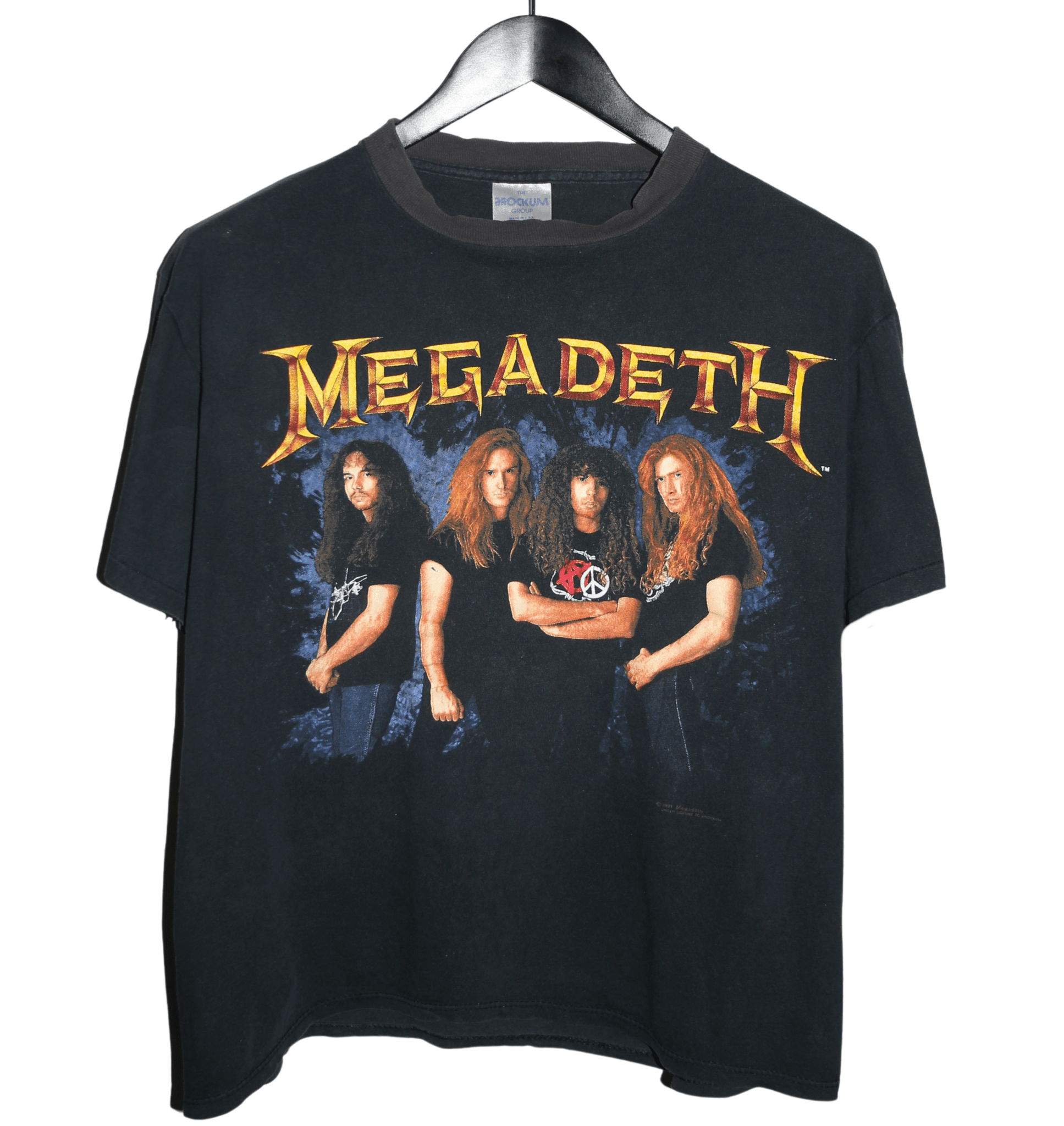 Megadeth 1991 Anarchy Shirt - Faded AU