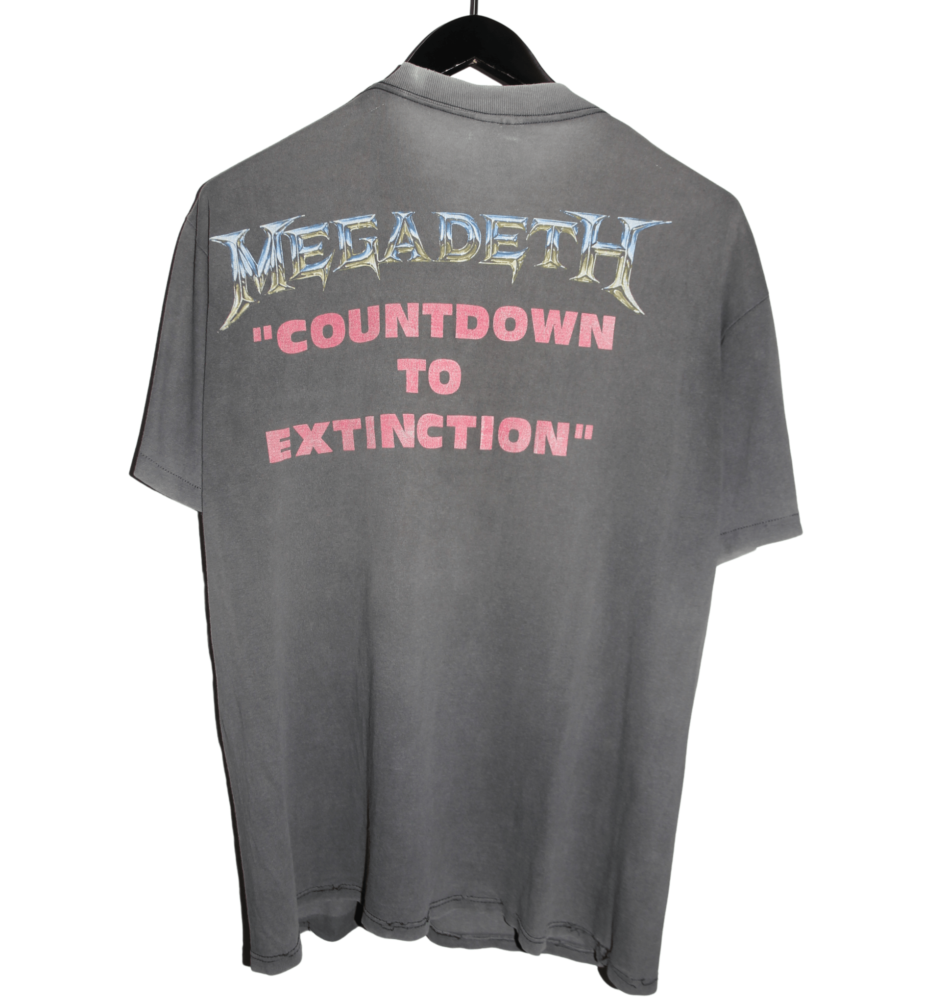 Megadeth 1992 Countdown To Extinction Album Shirt - Faded AU
