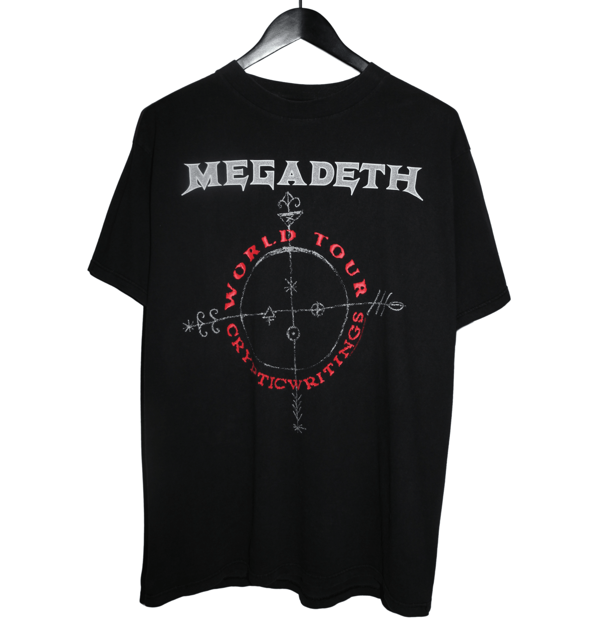 Megadeth 1997/98 Cryptic Writing Tour Shirt - Faded AU
