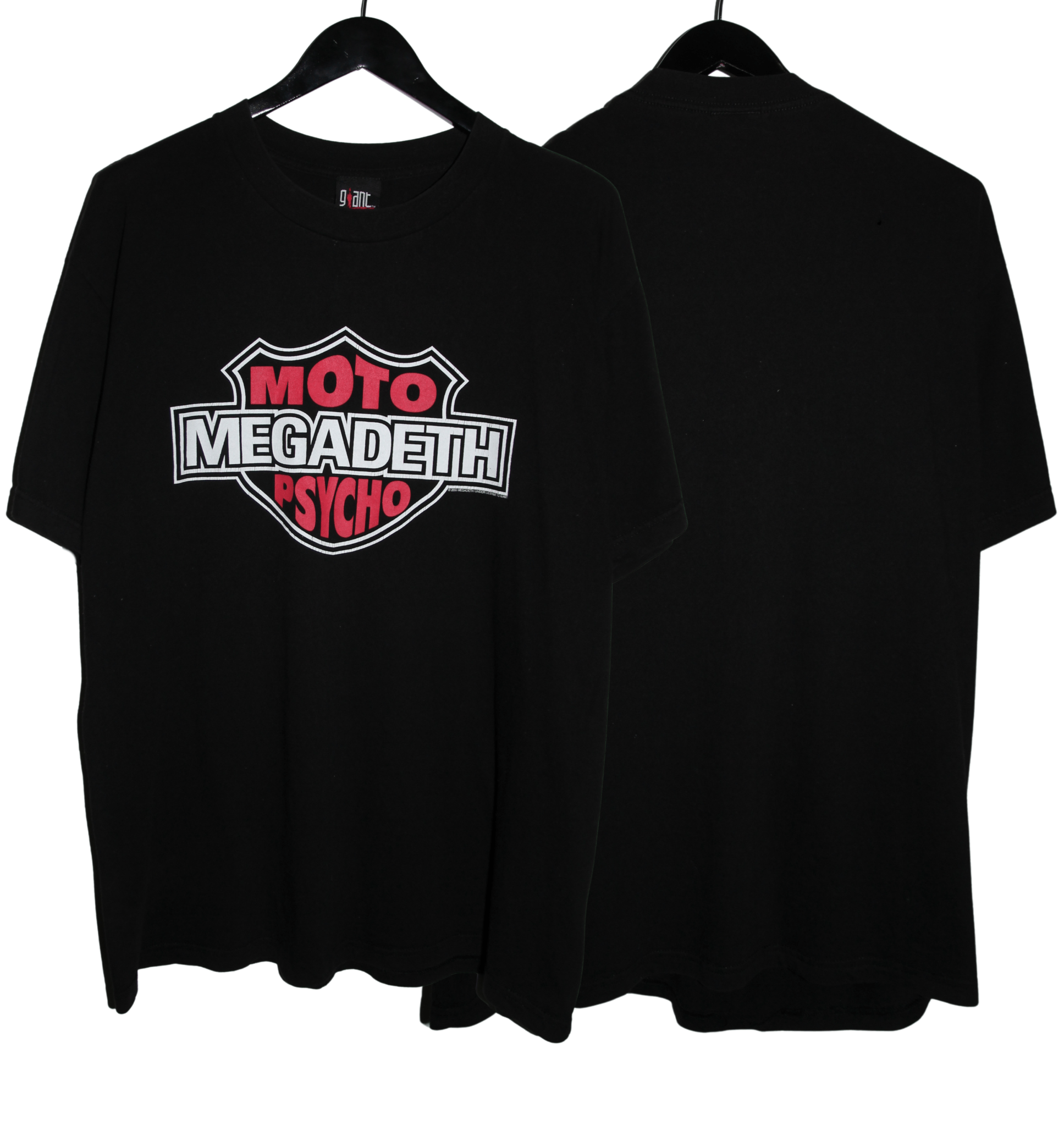 Megadeth 2001 Moto Psycho Shirt - Faded AU