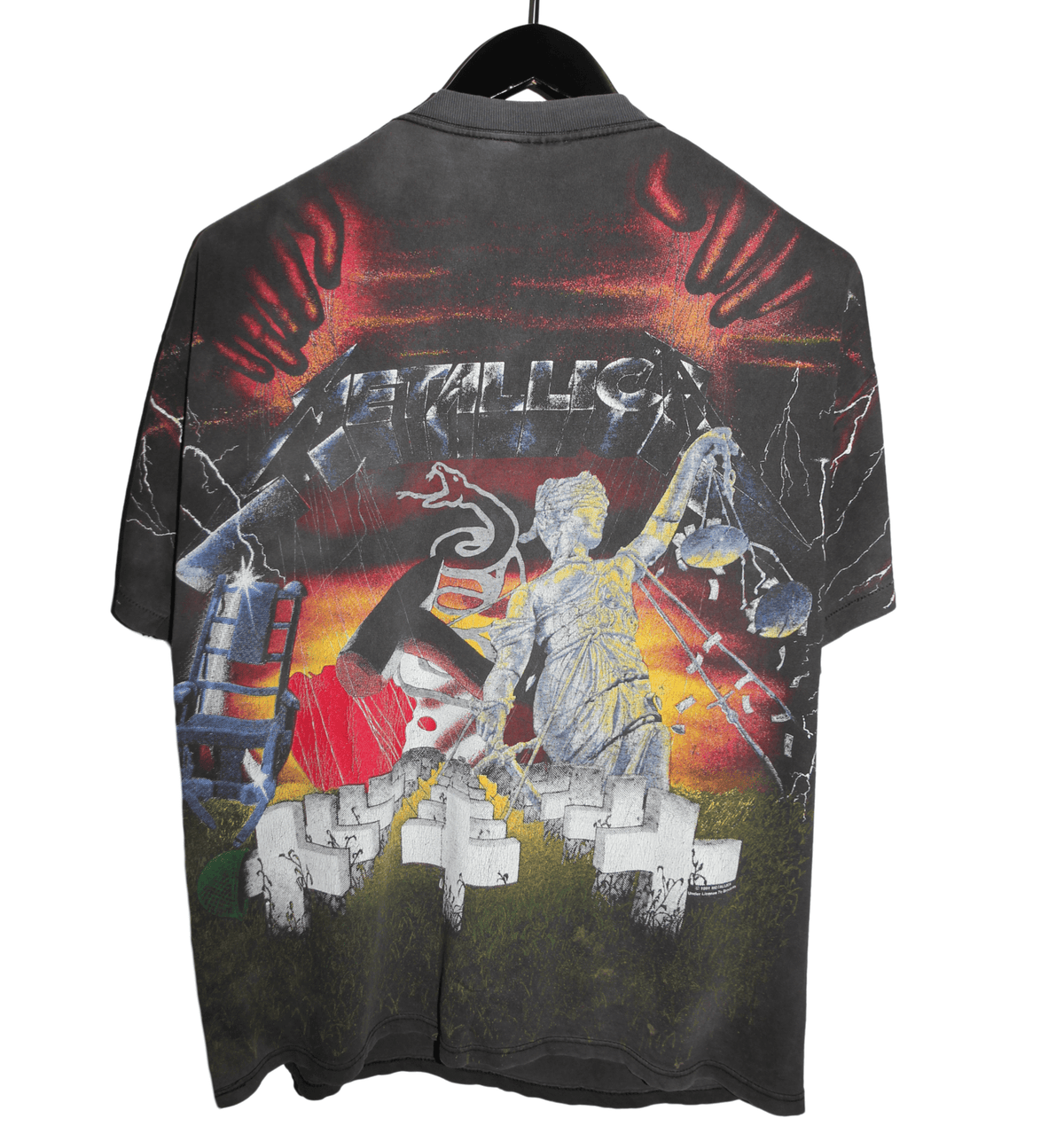 Metallica 1991 All Over Print Shirt - Faded AU