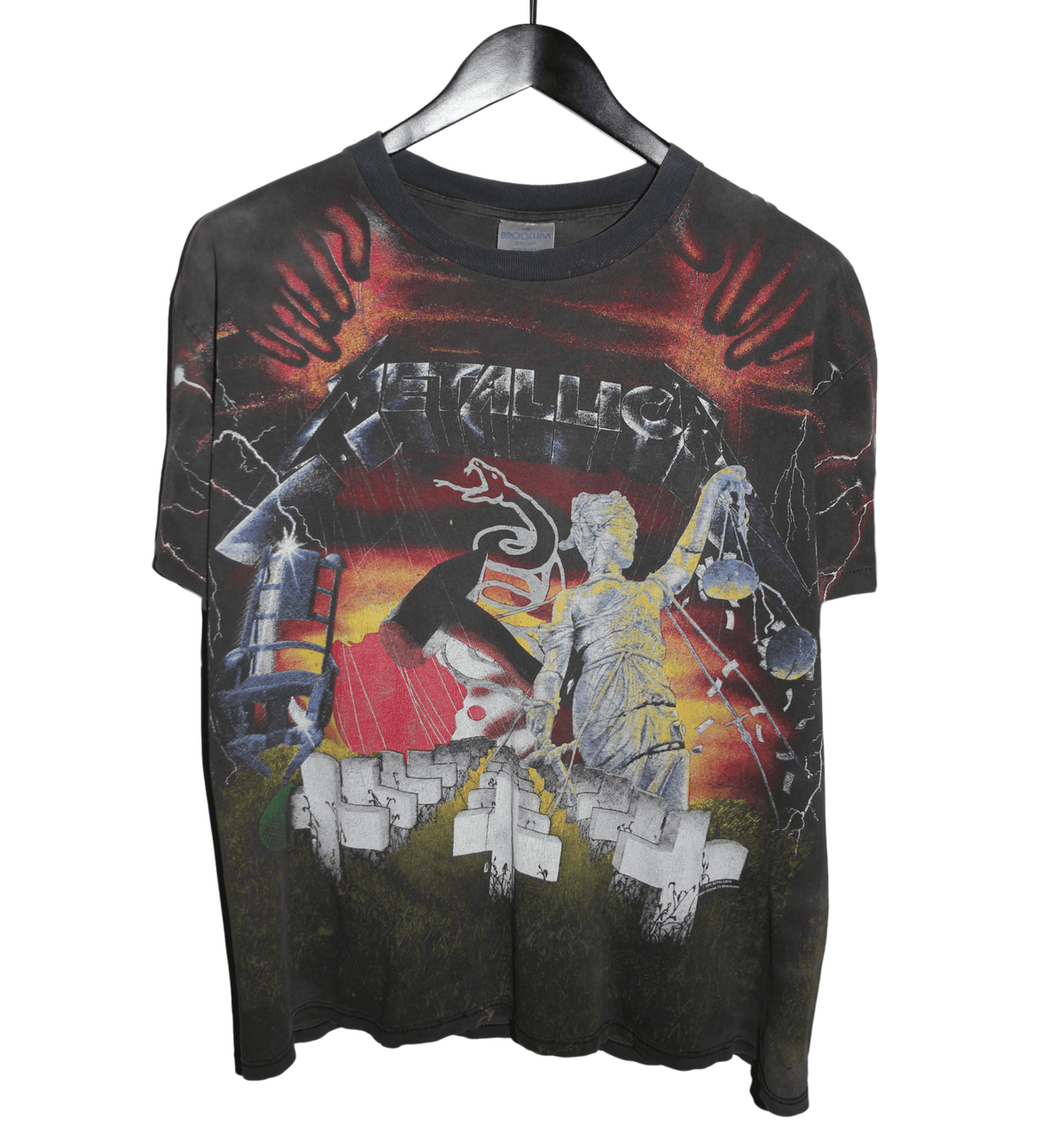 Metallica 1991 All Over Print Shirt - Faded AU