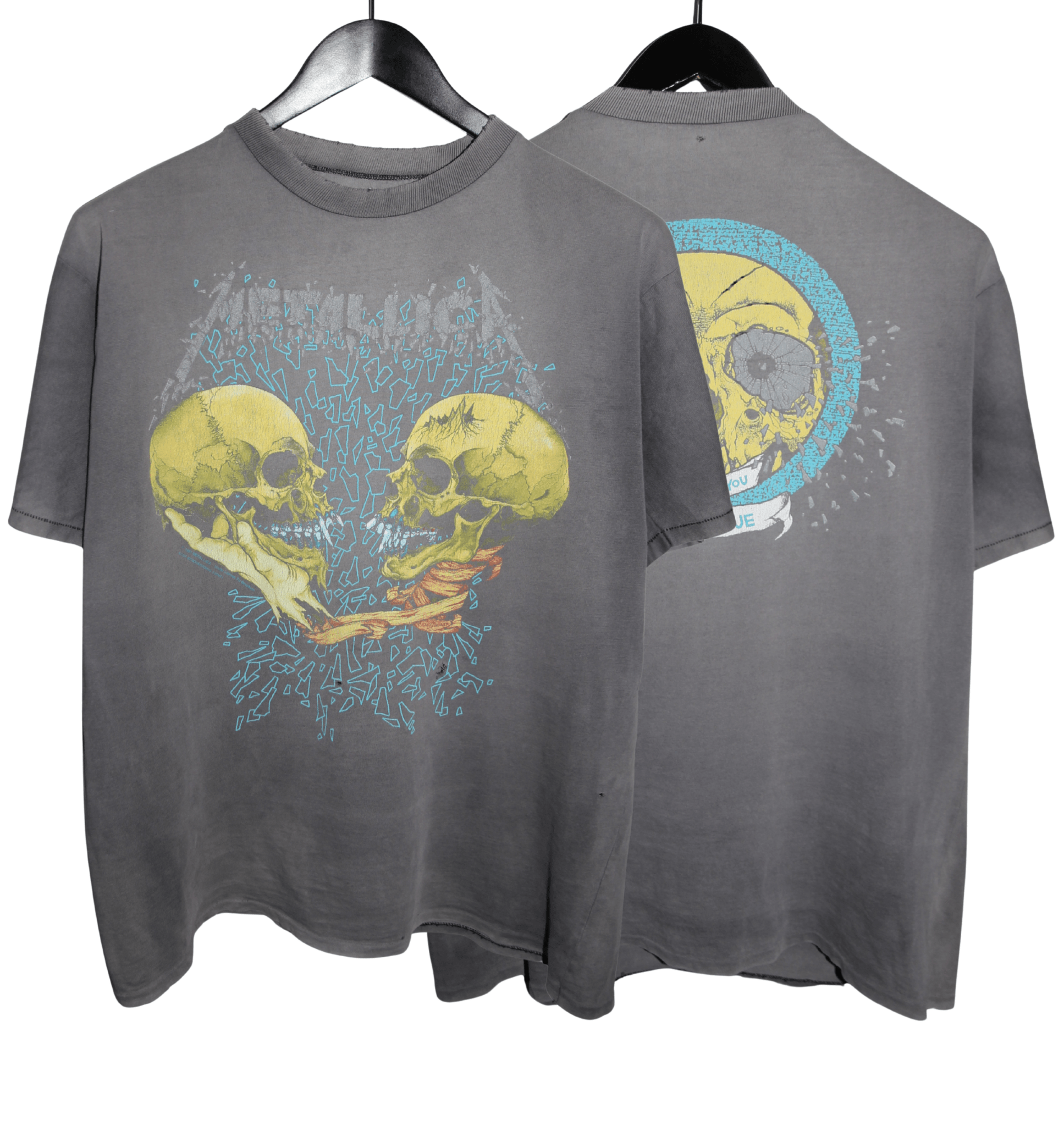 Metallica 1991 Pushead Sad But True Shirt - Faded AU