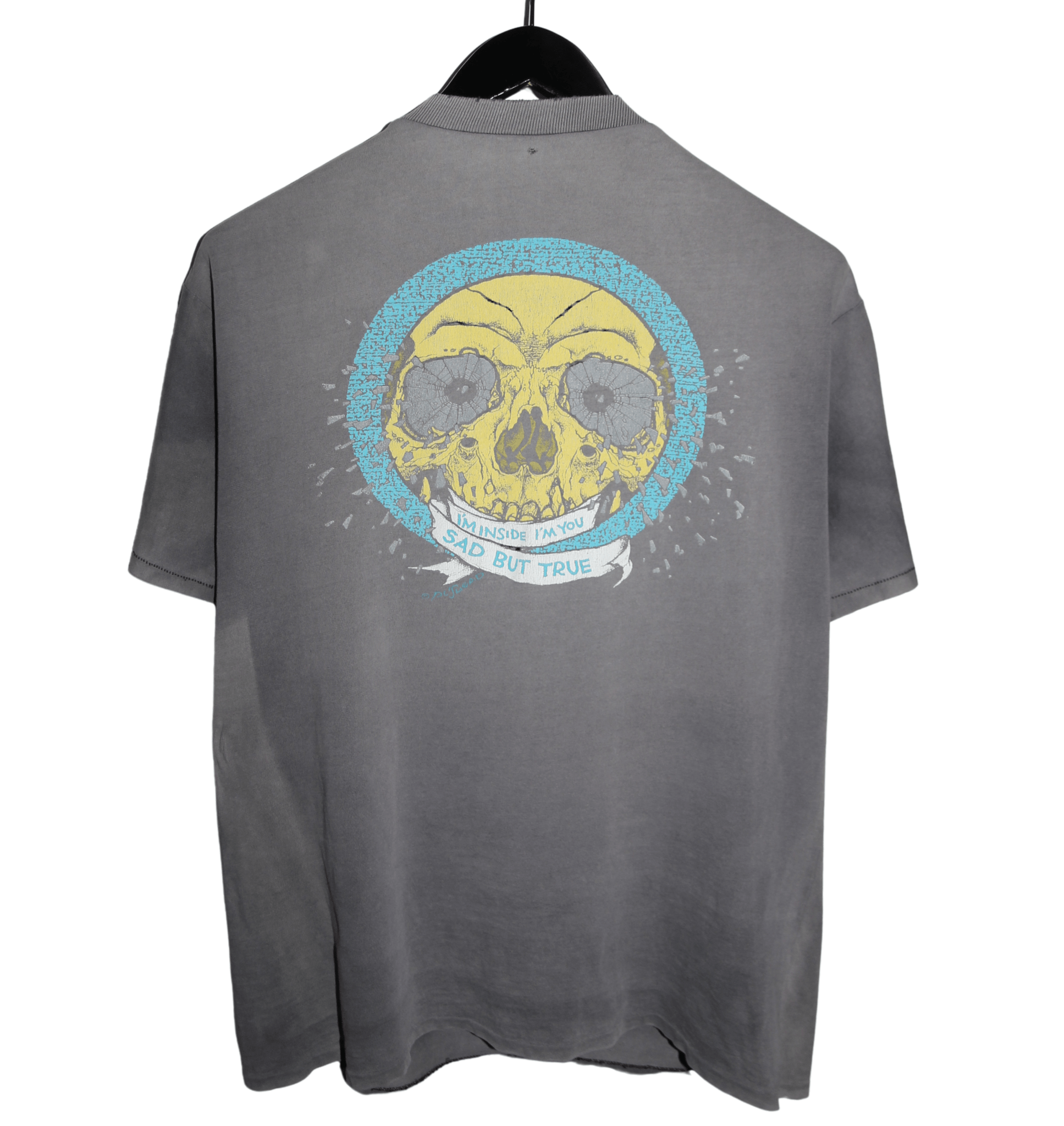 Metallica 1991 Pushead Sad But True Shirt - Faded AU