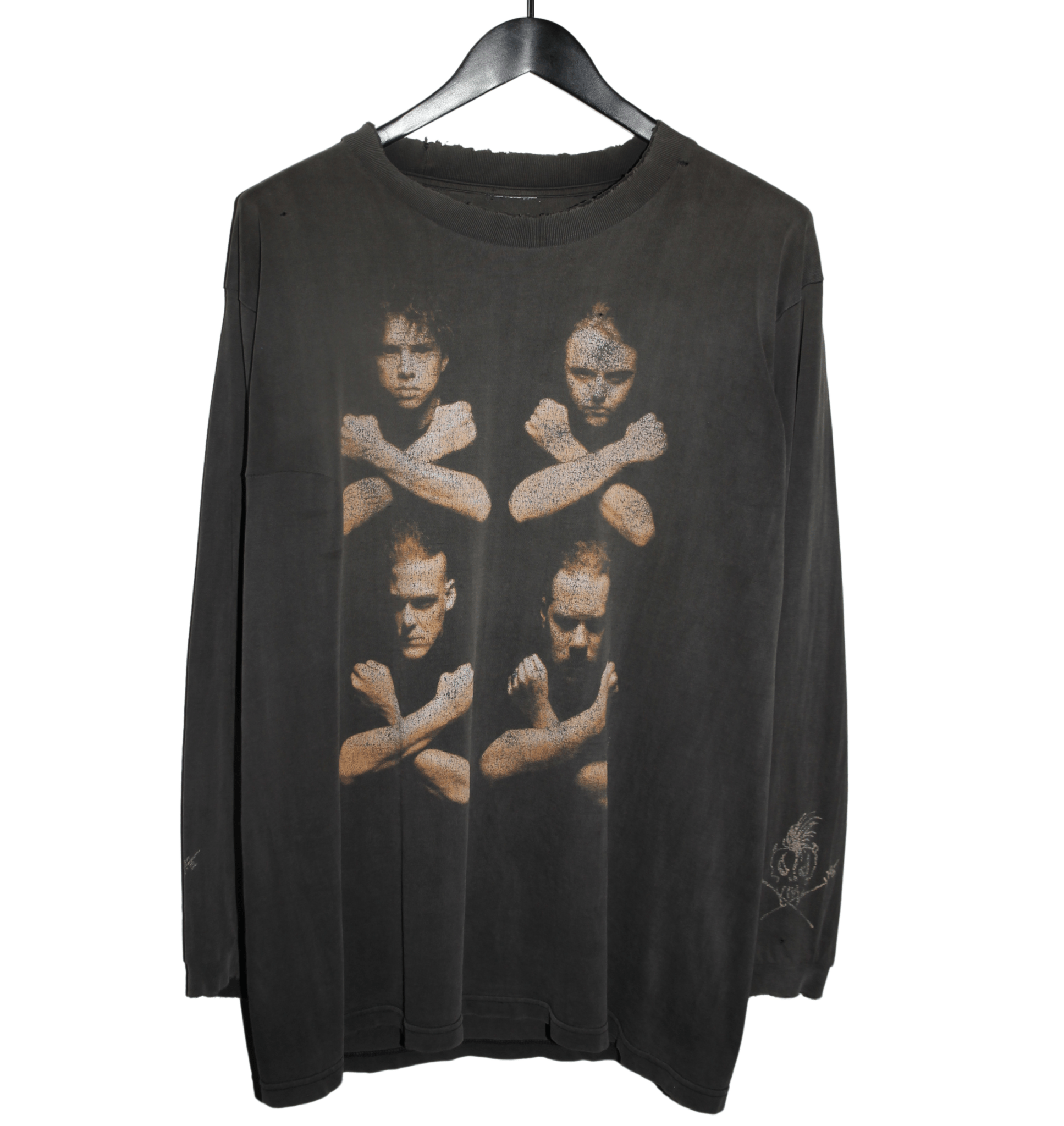 Metallica 1992 Birth School Metallica Death Long Sleeve - Faded AU