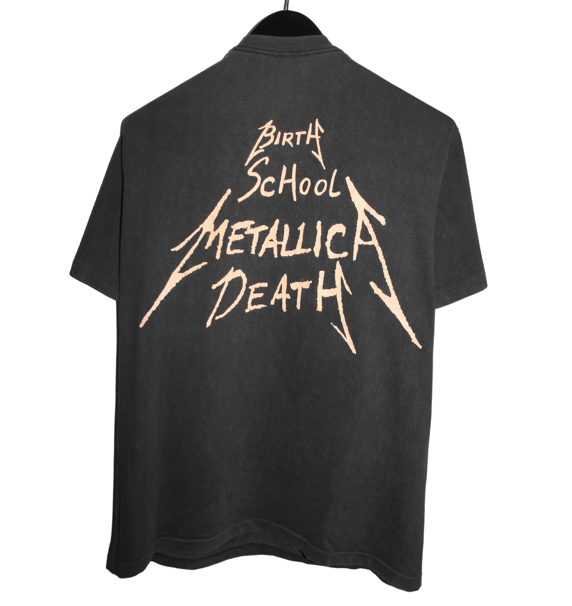 Metallica 1992 Birth School Metallica Death Shirt - Faded AU