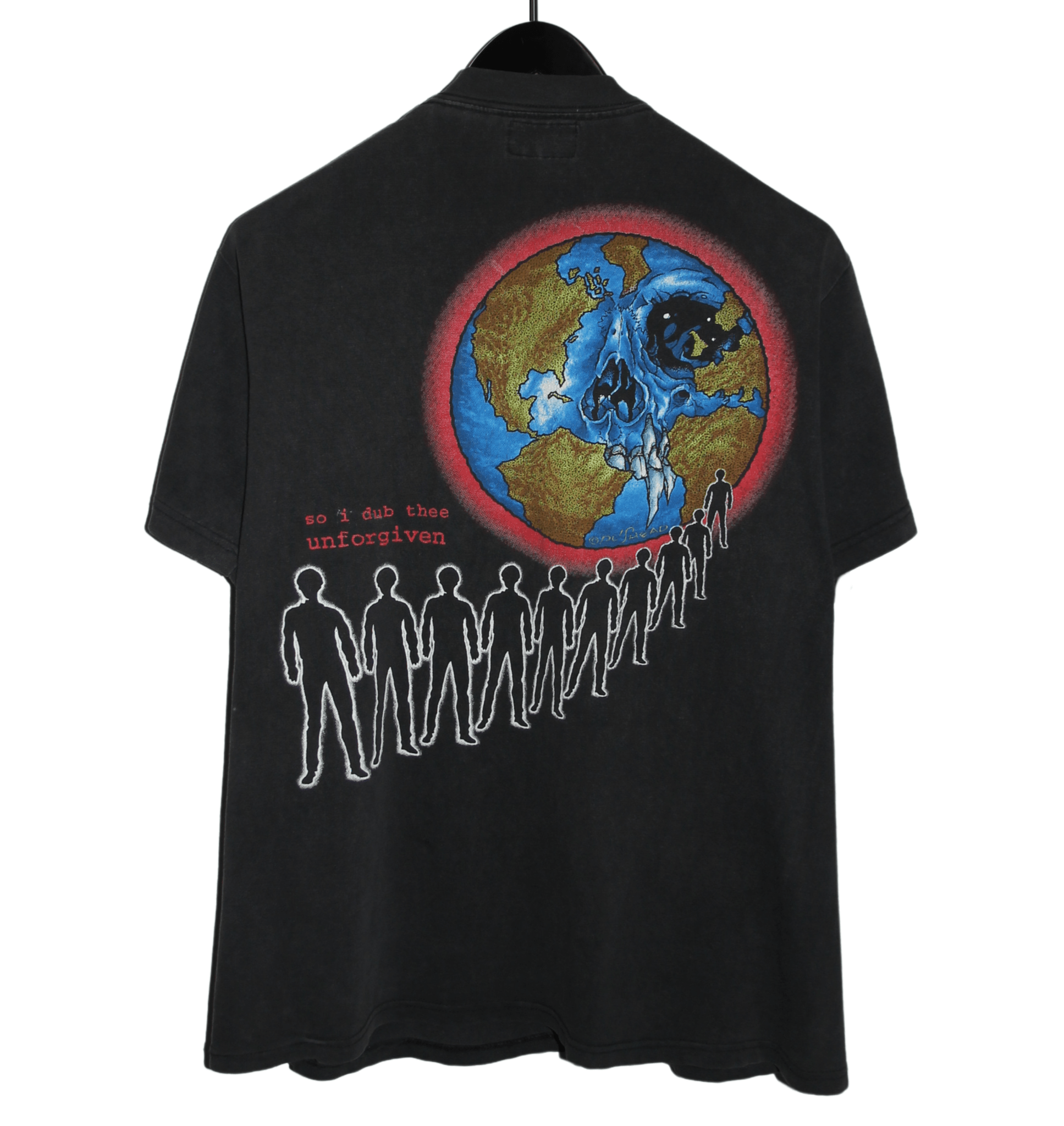 Metallica 1992 Pushead Unforgiven Shirt - Faded AU