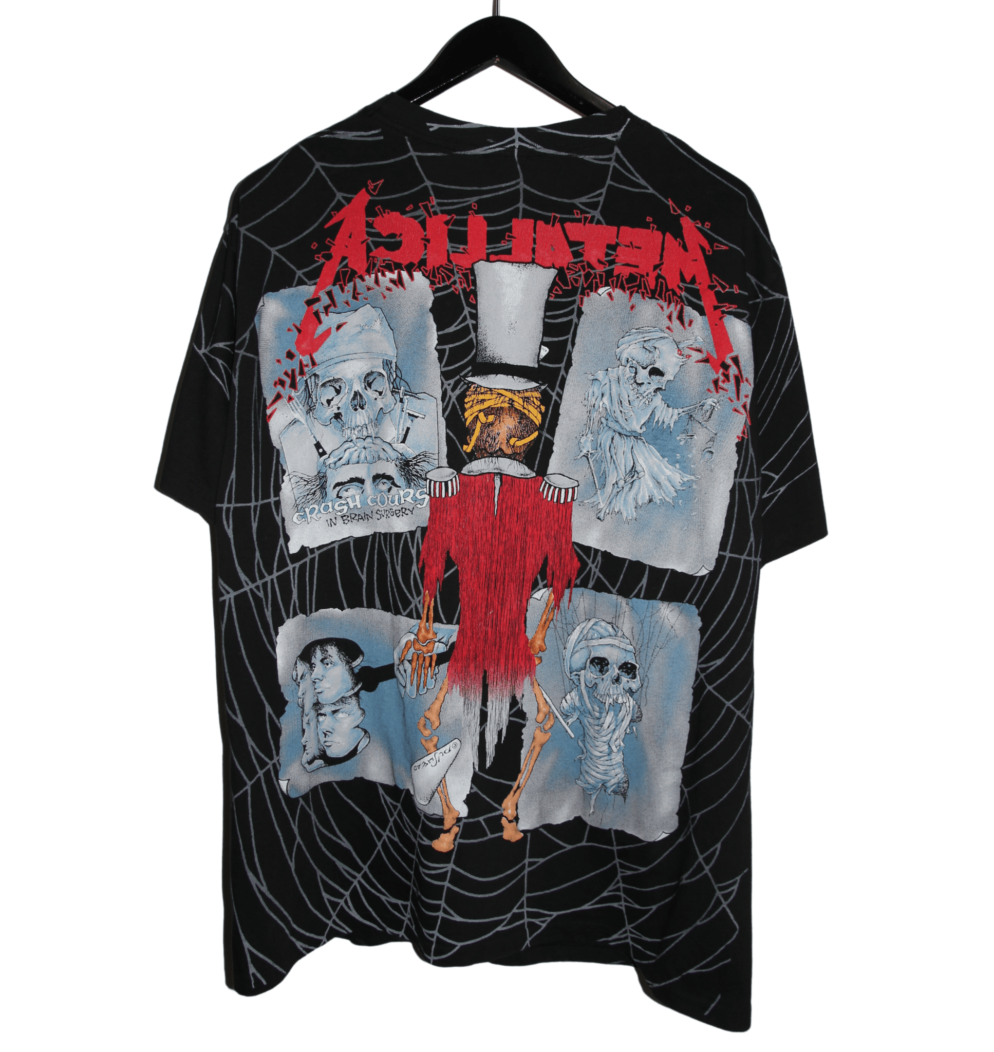 Metallica 1992 Ringmaster Pushead All Over Print Shirt - Faded AU