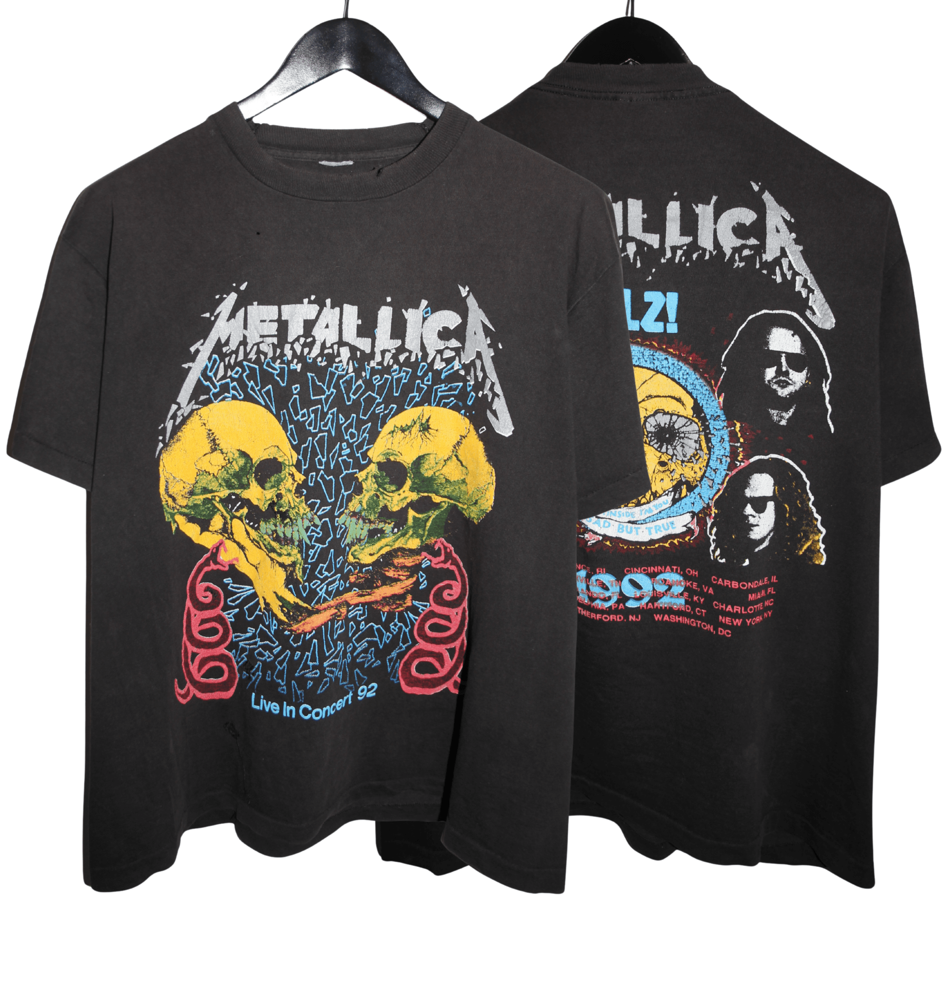 Metallica 1992 Sad But True Tour Shirt - Faded AU