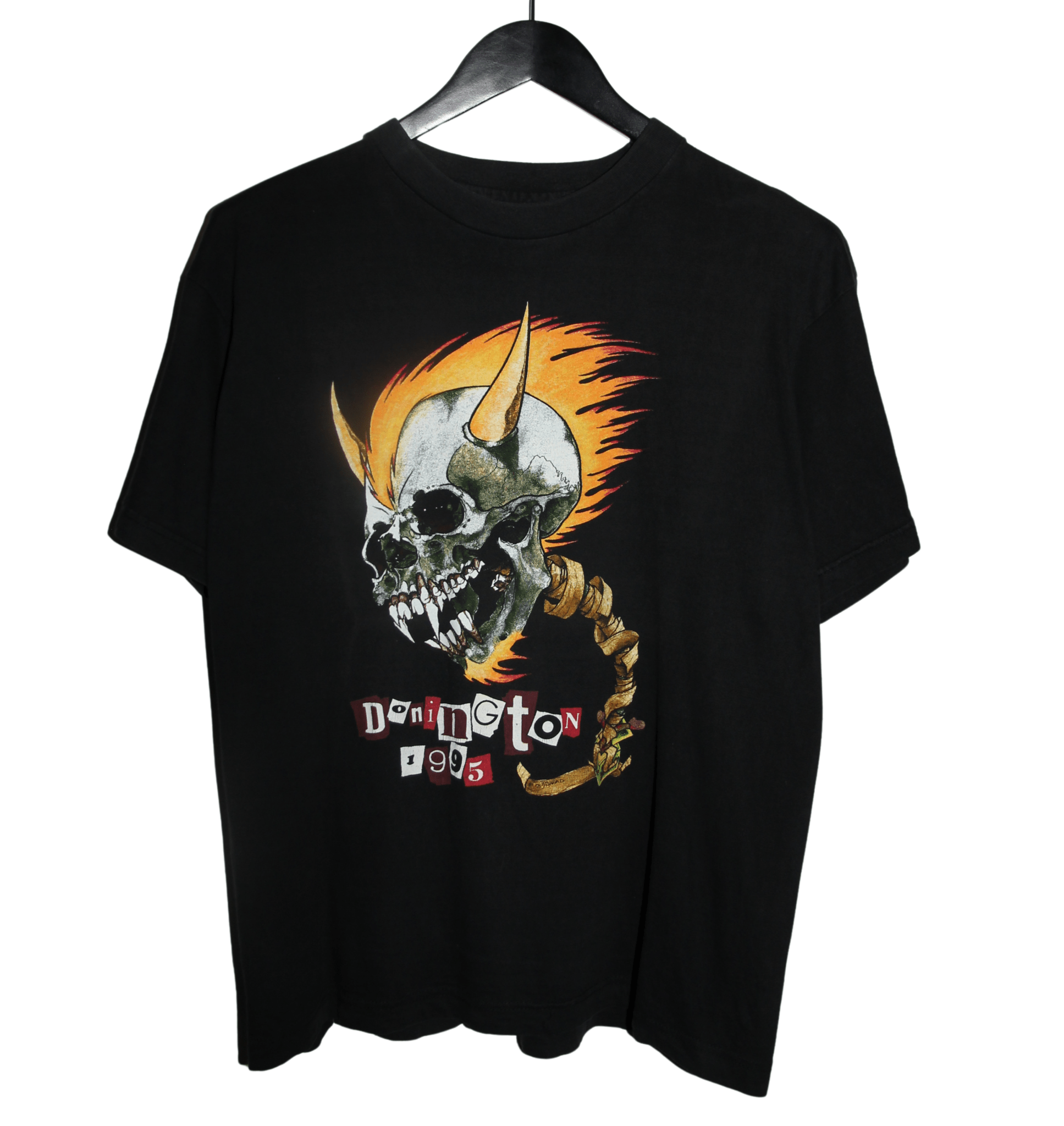 Metallica 1995 Pushead Donnington Tour Shirt - Faded AU