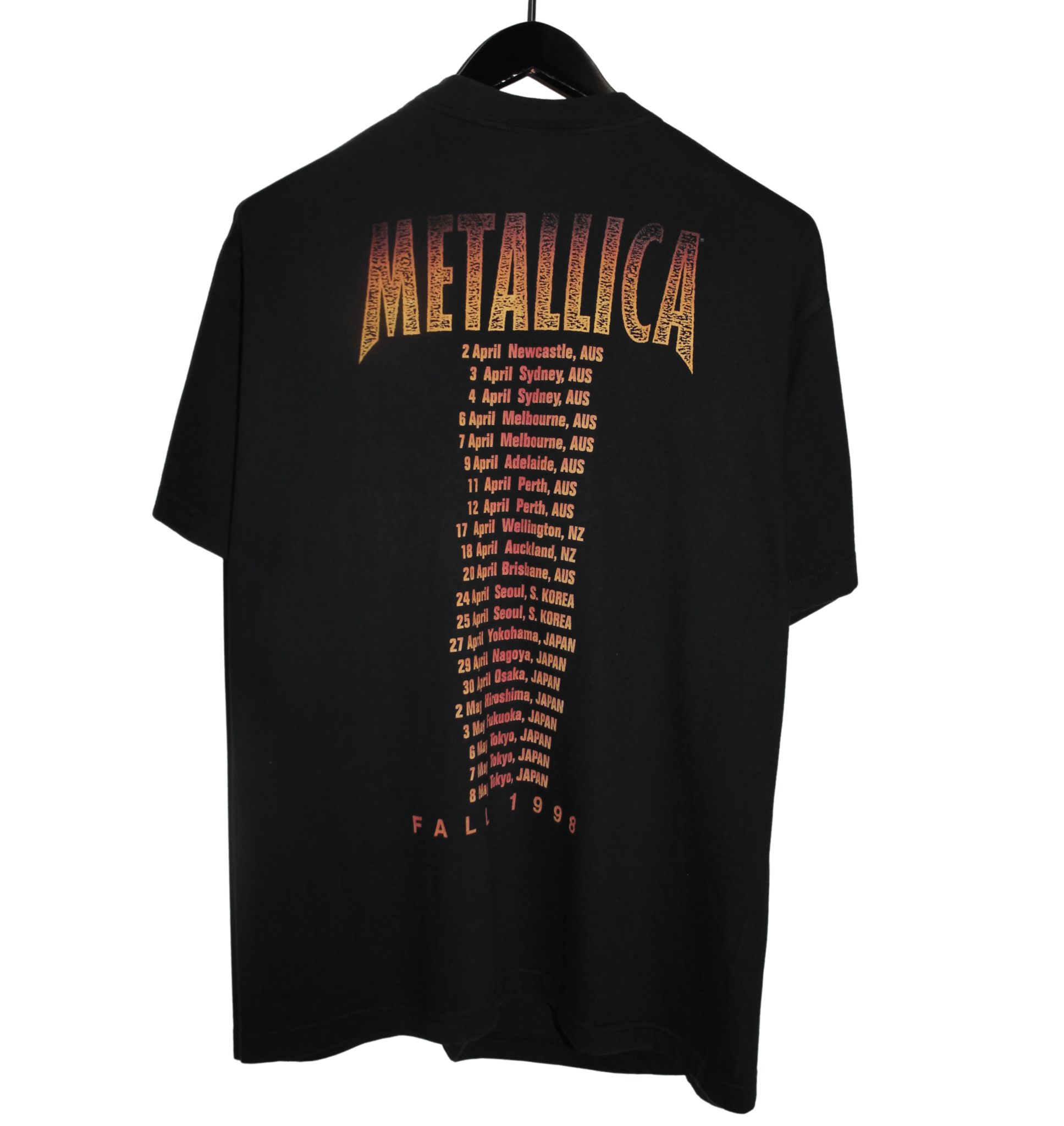Metallica 1998 Poor Re - Touring Me Tour Shirt - Faded AU