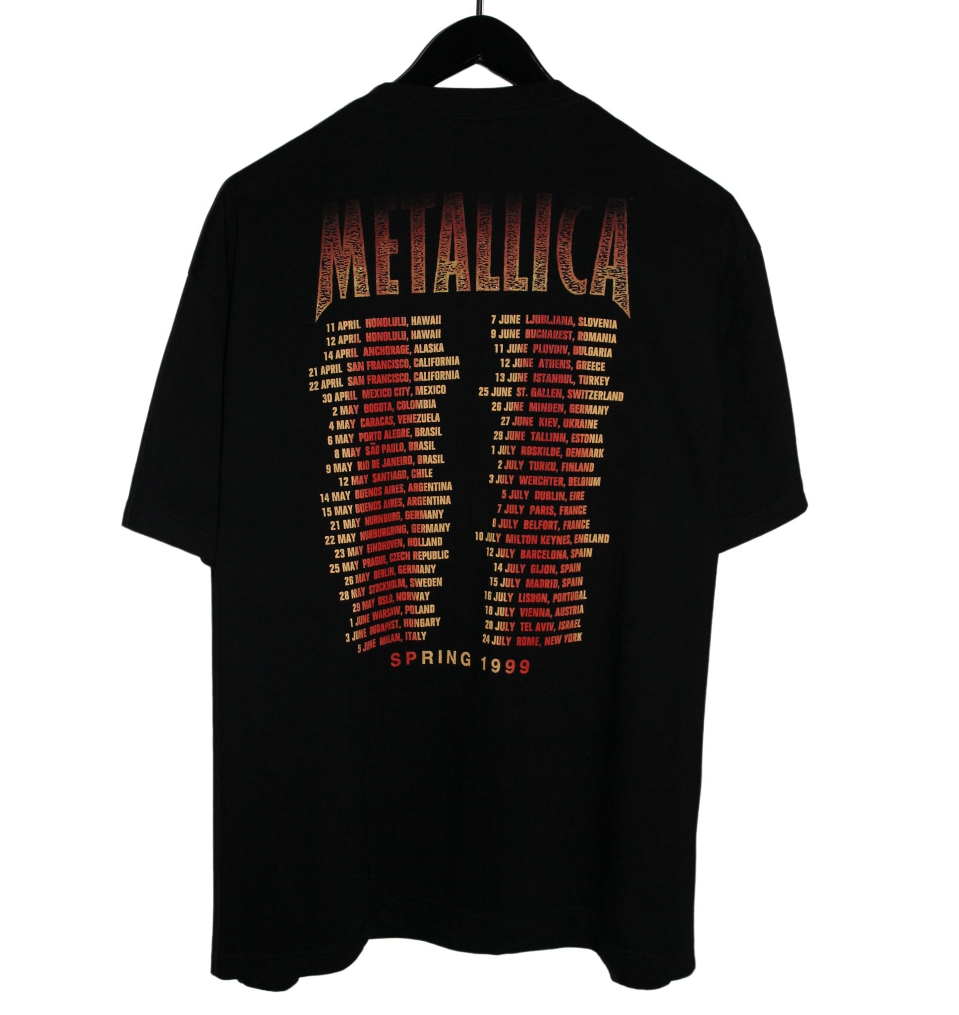 Metallica 1998 Poor Re - Touring Me Tour Shirt - Faded AU