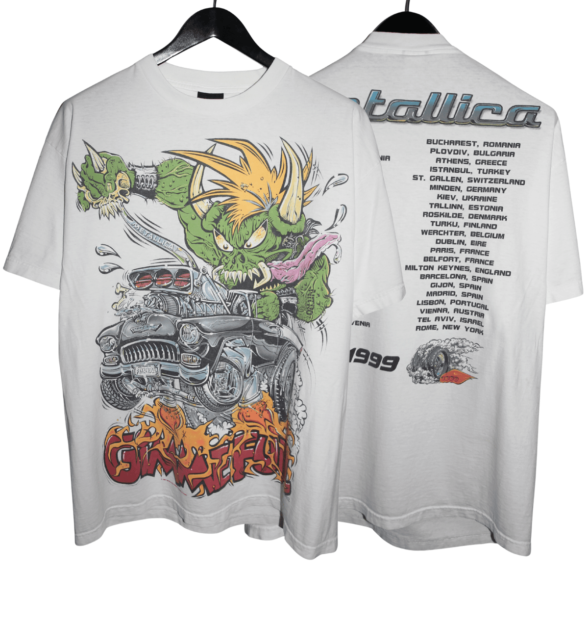 Metallica 1999 Gimme Fuel Tour Shirt - Faded AU