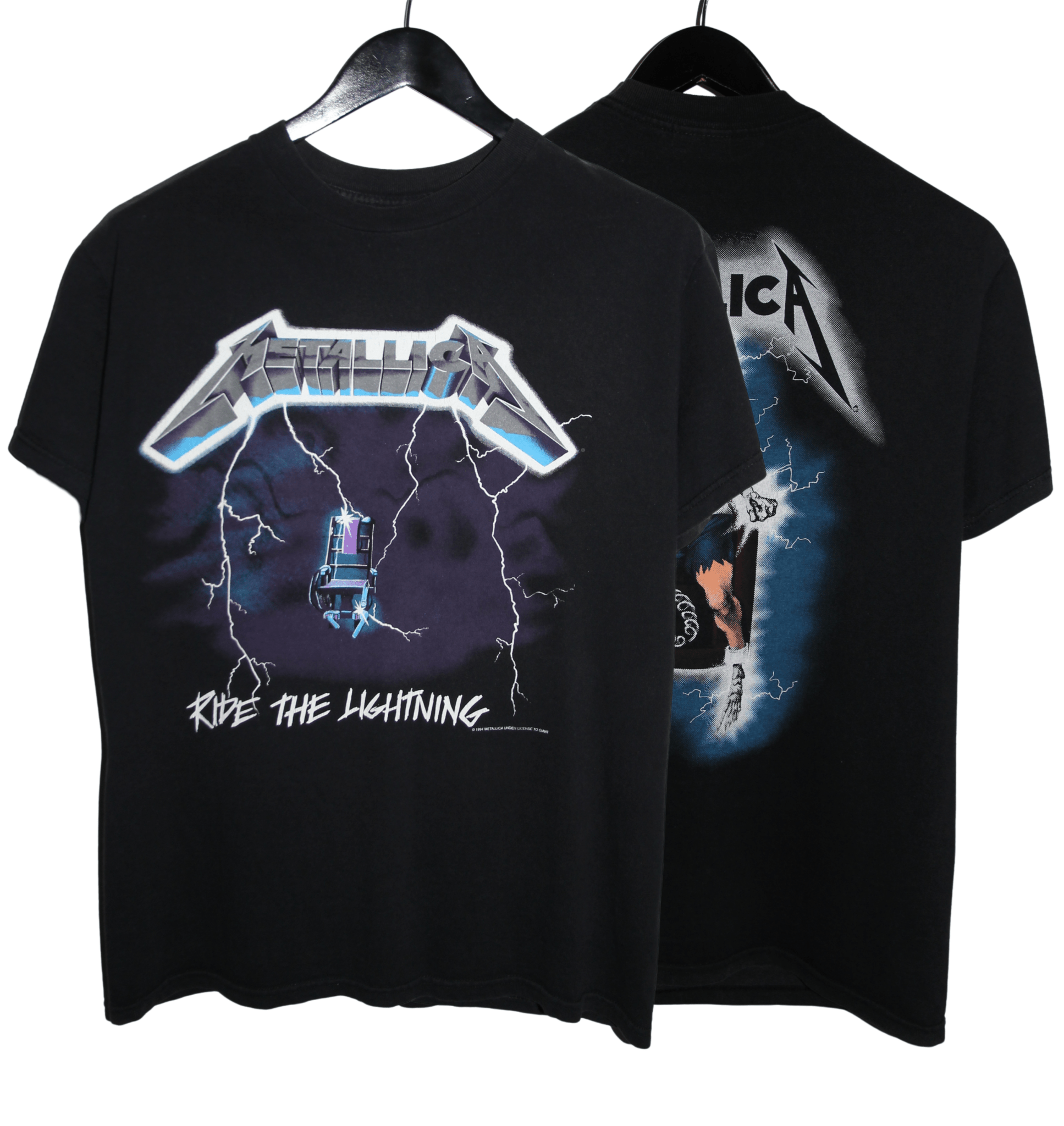 Metallica 1999 Ride The Lightning Shirt - Faded AU