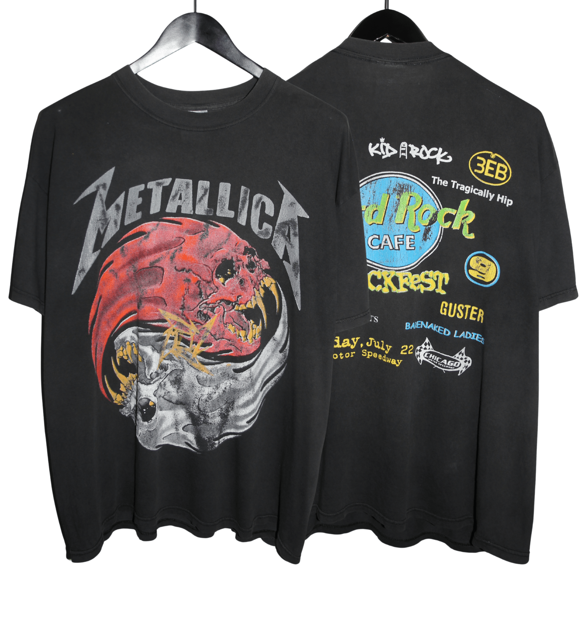 Metallica 2000 Hard Rock Rockfest Shirt - Faded AU