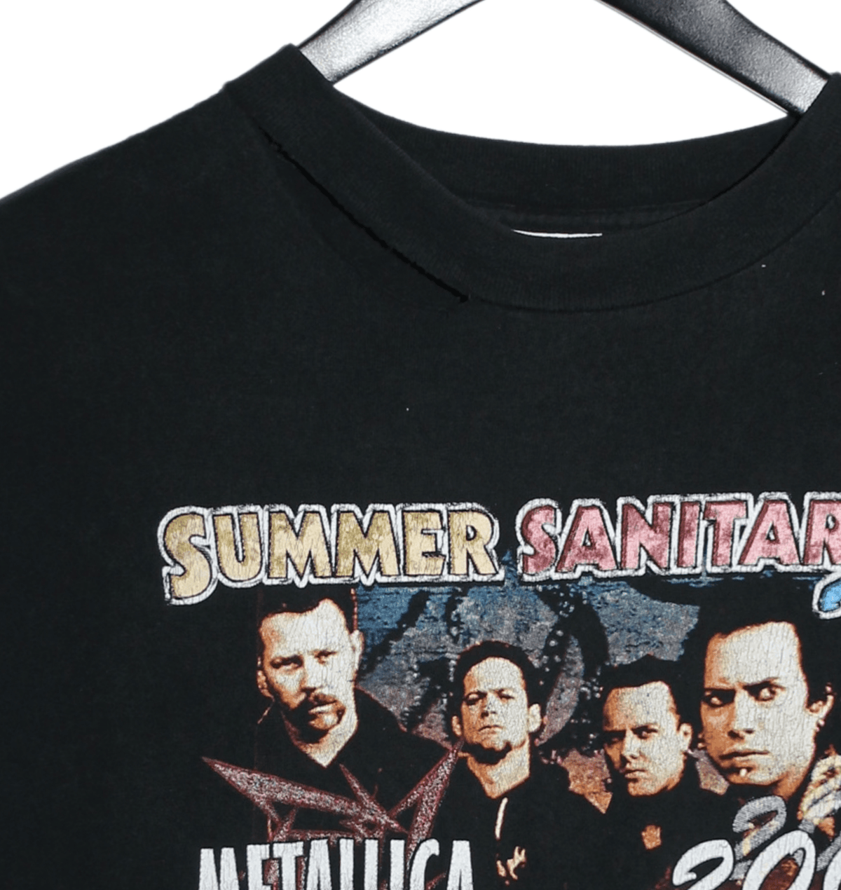 Metallica 2000 Summer Sanitarium Shirt - Faded AU