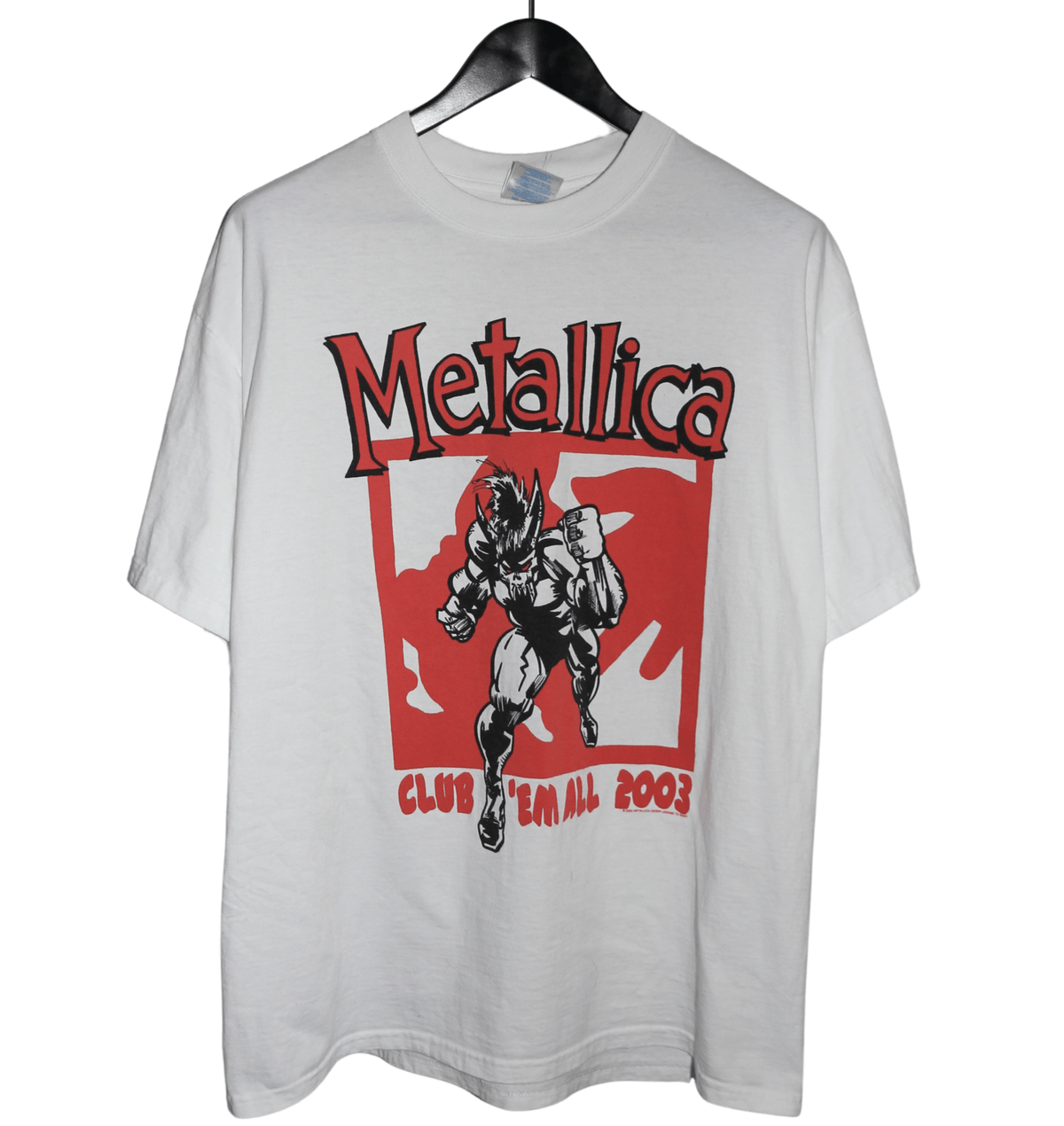 Metallica 2003 Club Em All Shirt - Faded AU