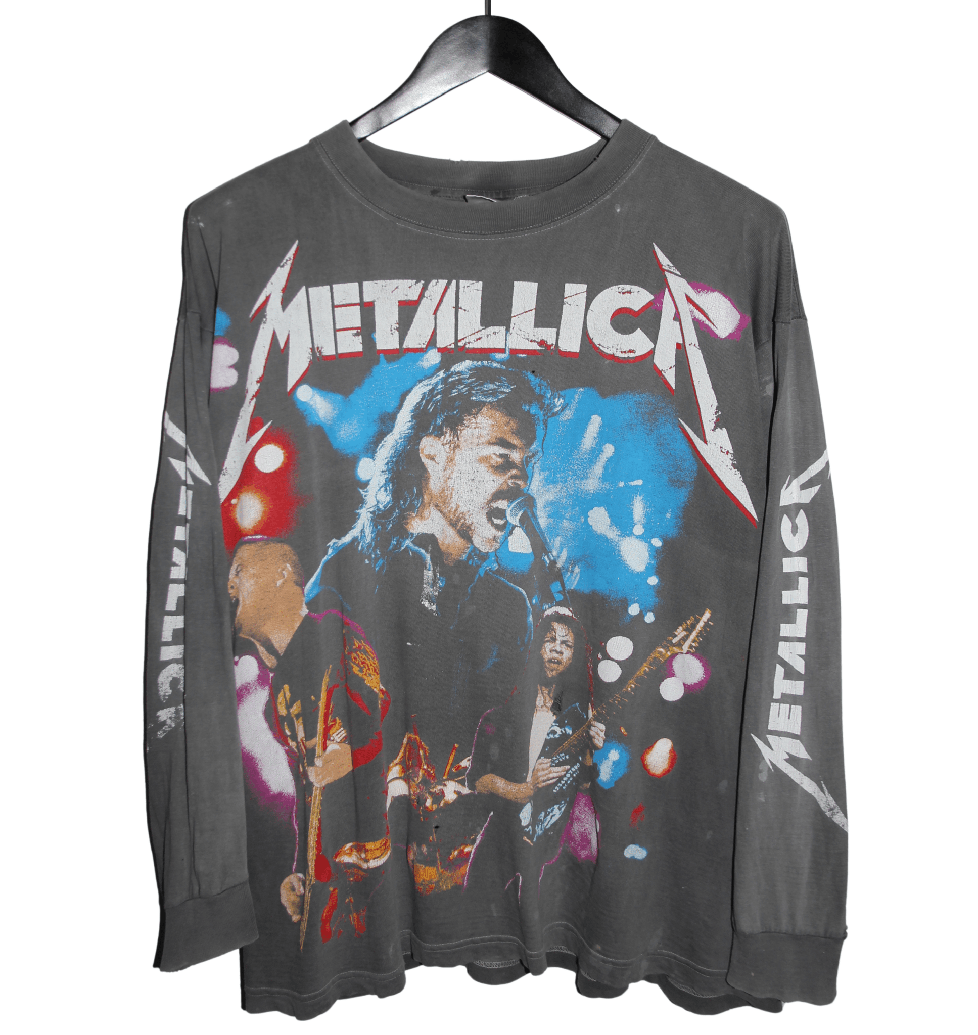 Metallica 90's Liveshit Binge & Purge Long Sleeve - Faded AU