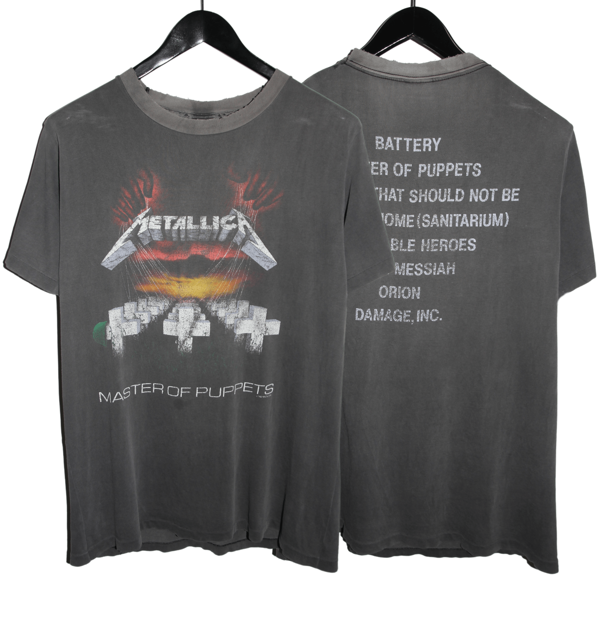 Metallica 90's Master of Puppets Album Shirt - Faded AU