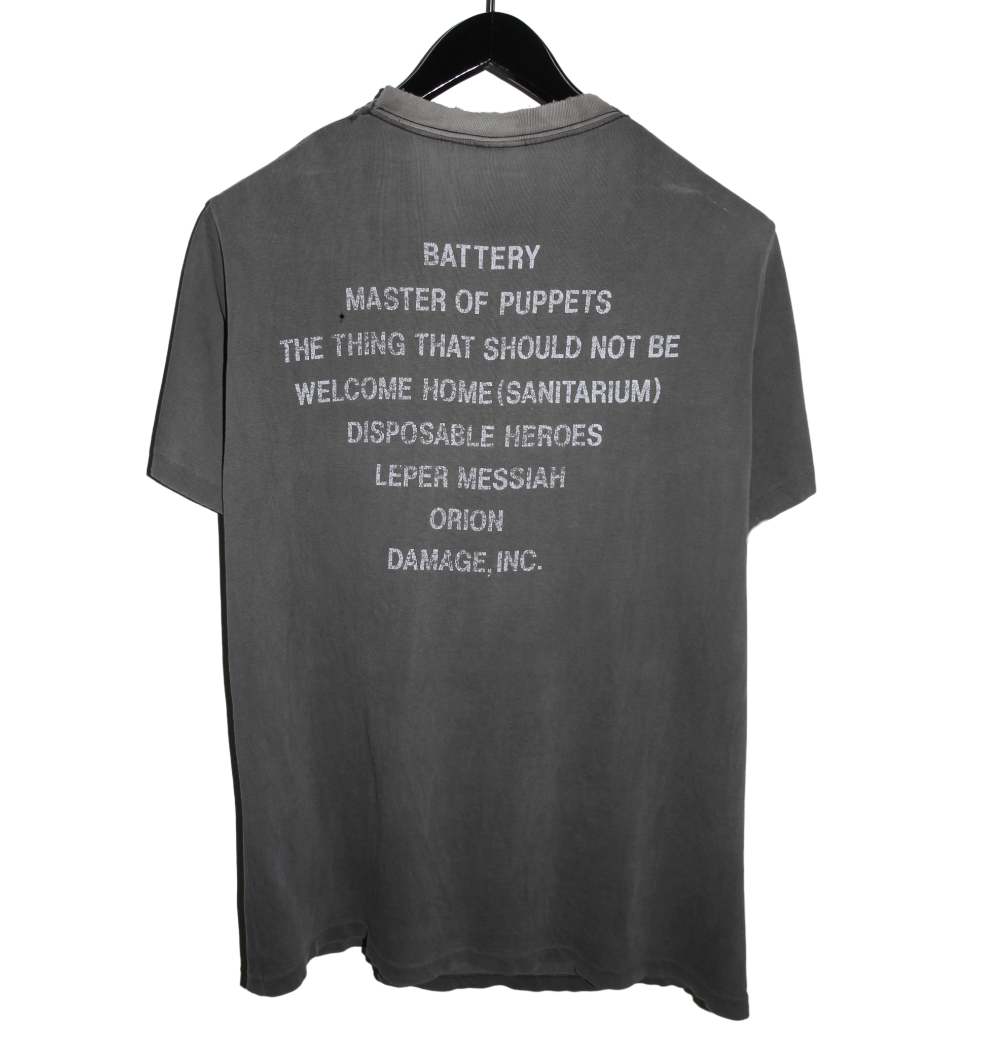 Metallica 90's Master of Puppets Album Shirt - Faded AU