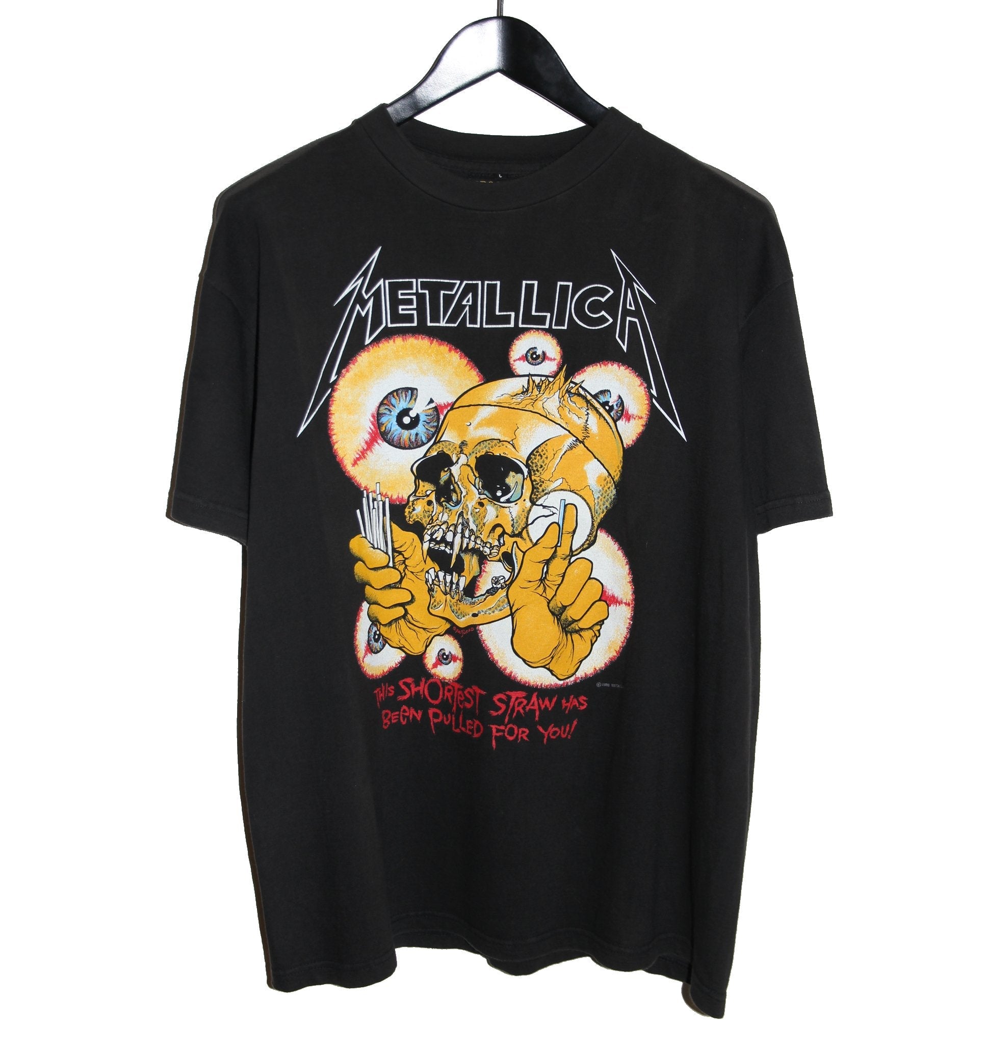 Metallica 90s Pushead The Shortest Straw Shirt - Faded AU