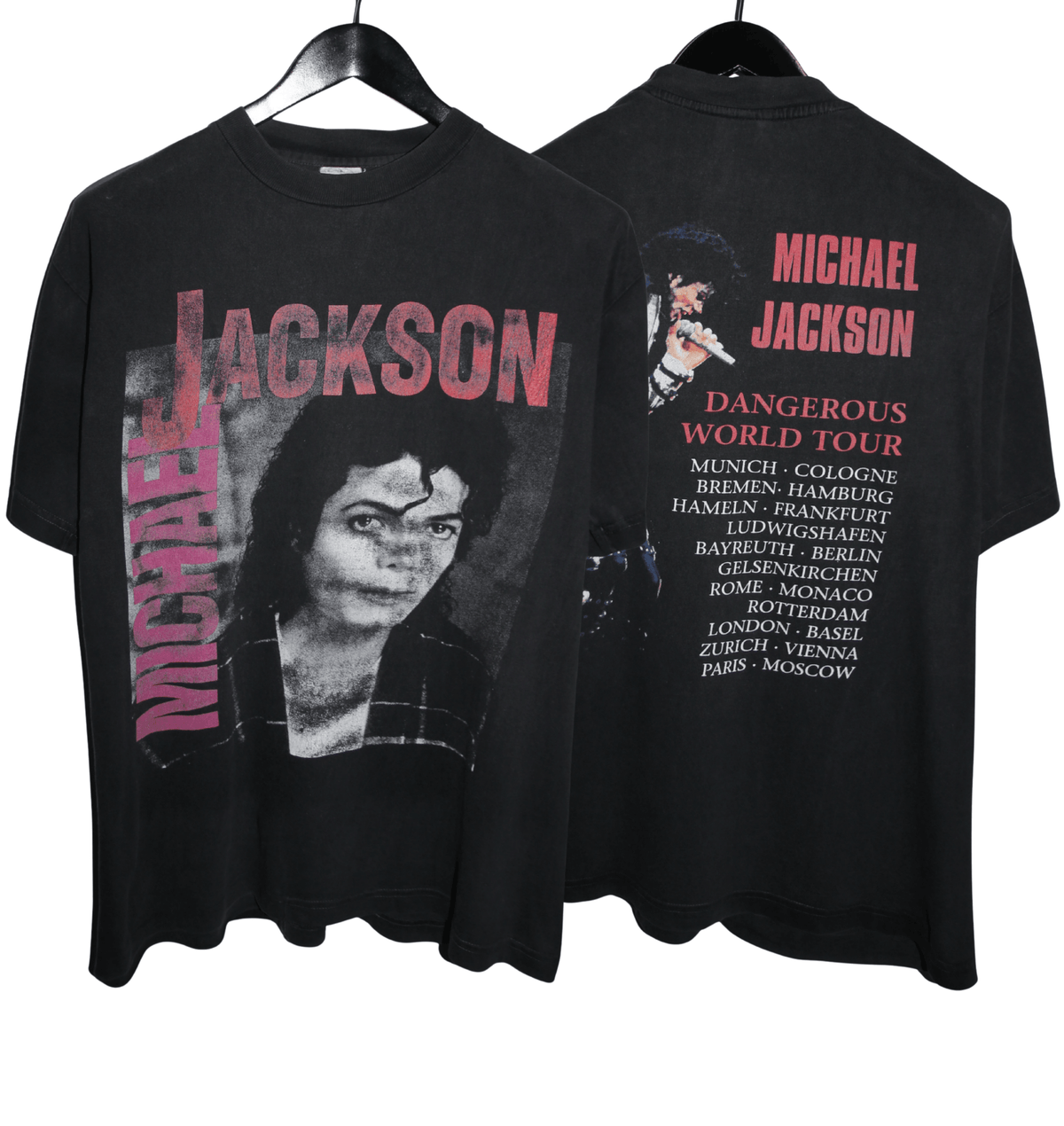 Michael Jackson 1992 Dangerous Tour Shirt - Faded AU
