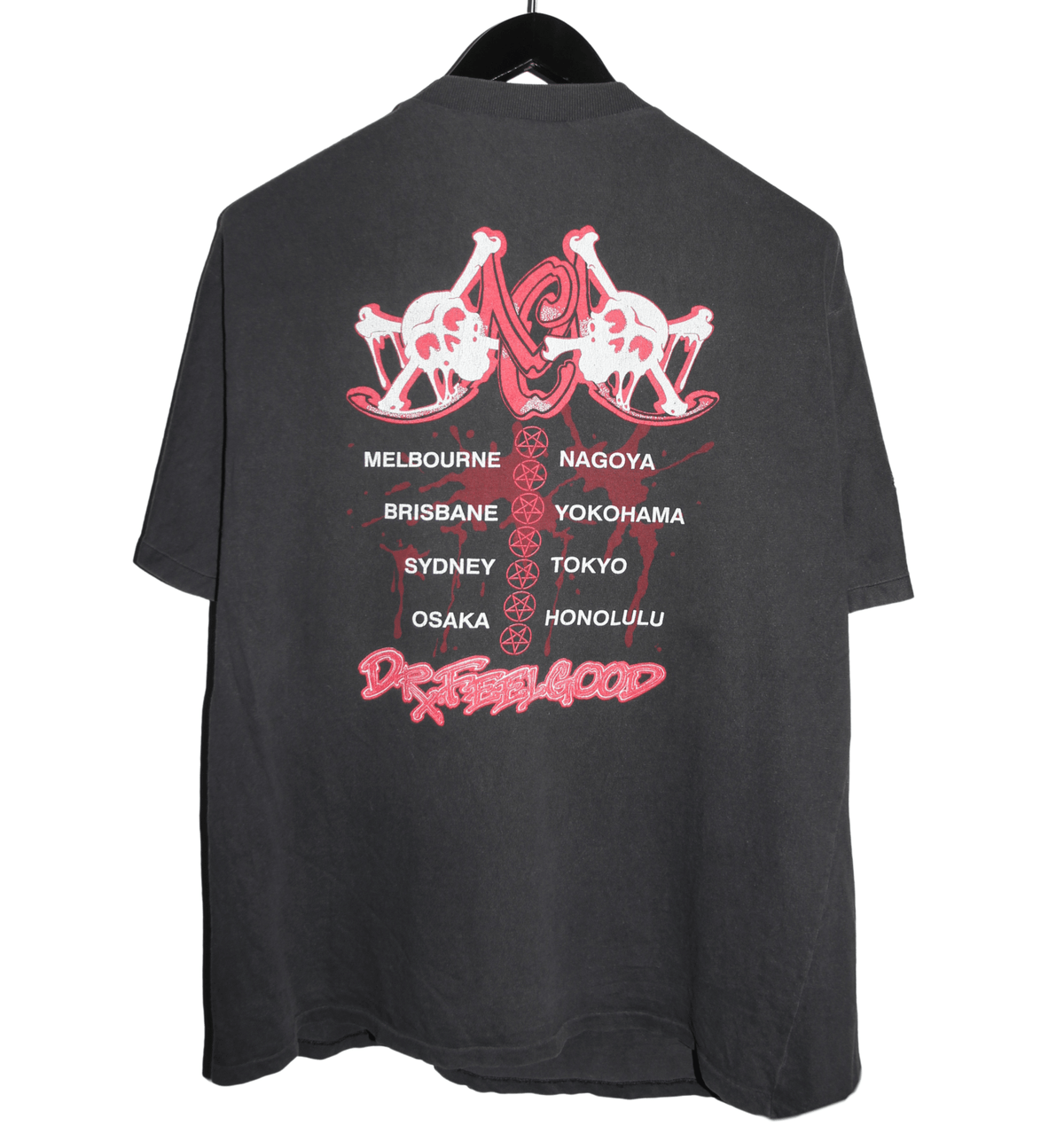 Motley Crue 1989 Dr. Feelgood Tour Shirt - Faded AU