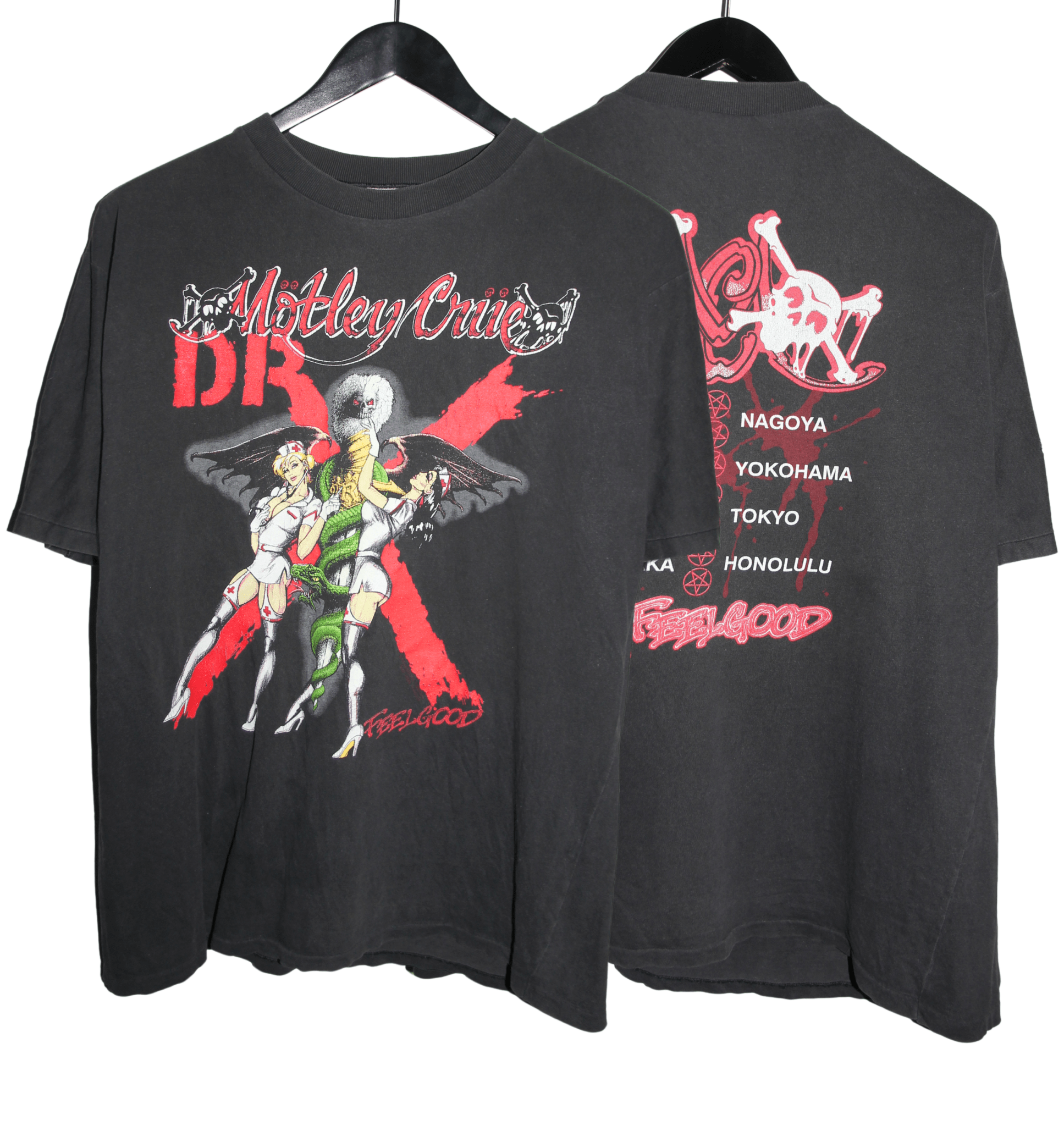 Motley Crue 1989 Dr. Feelgood Tour Shirt - Faded AU