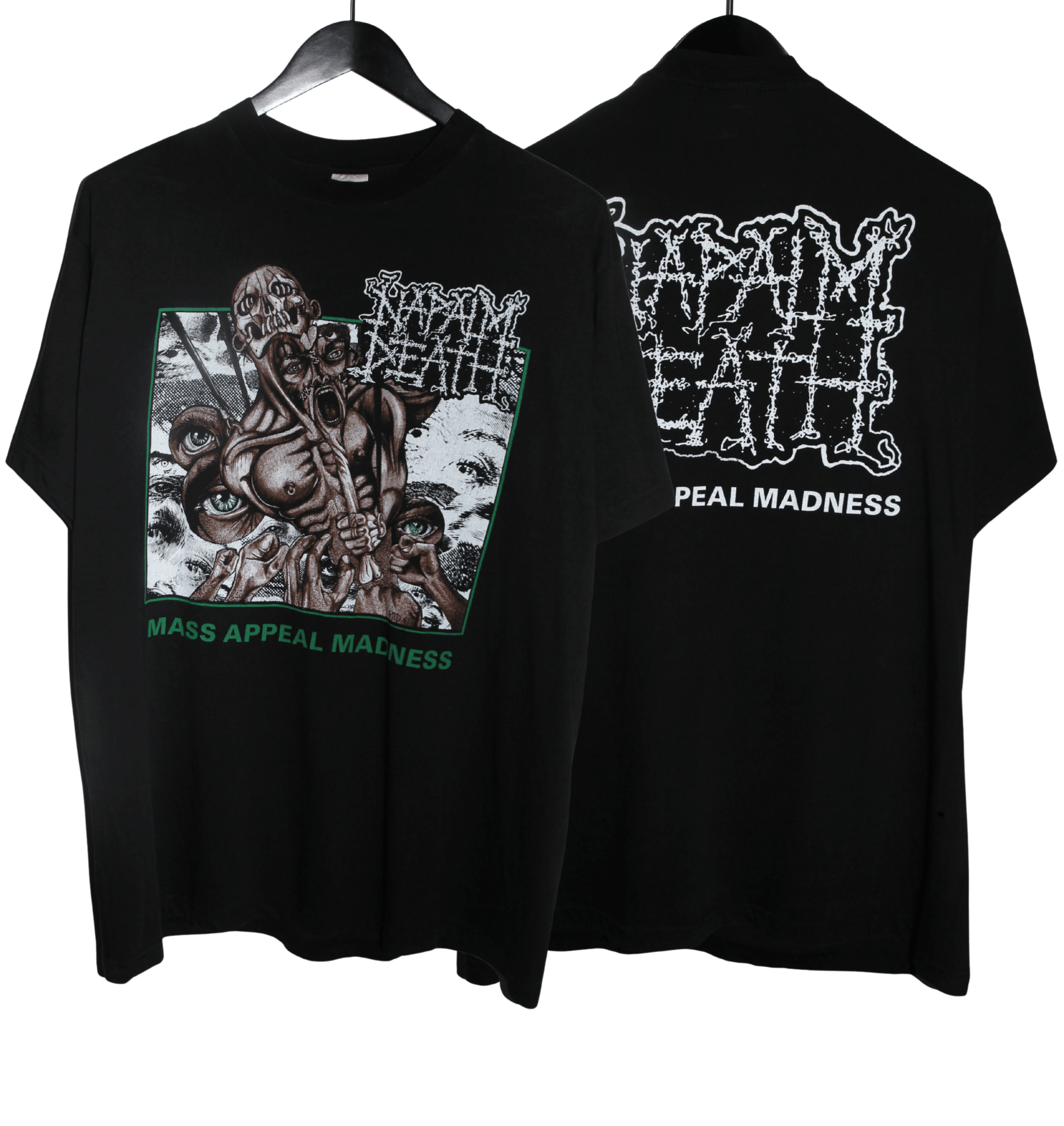 Napalm Death 1991 Mass Appeal Maddness Shirt - Faded AU