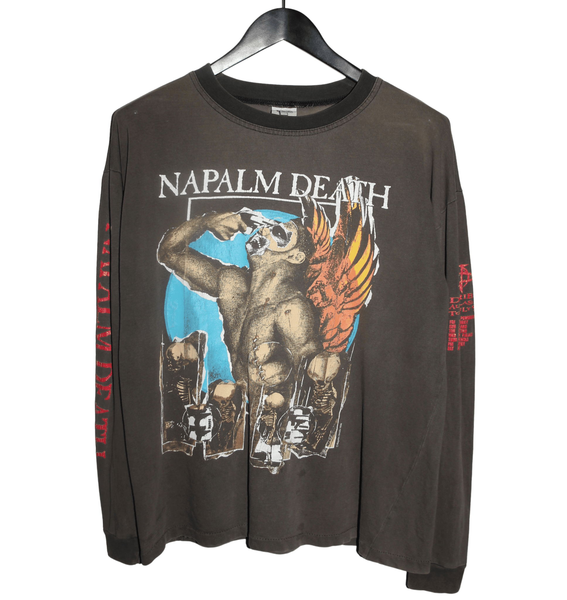 Napalm Death 1996 Diatribes Tour Long Sleeve - Faded AU