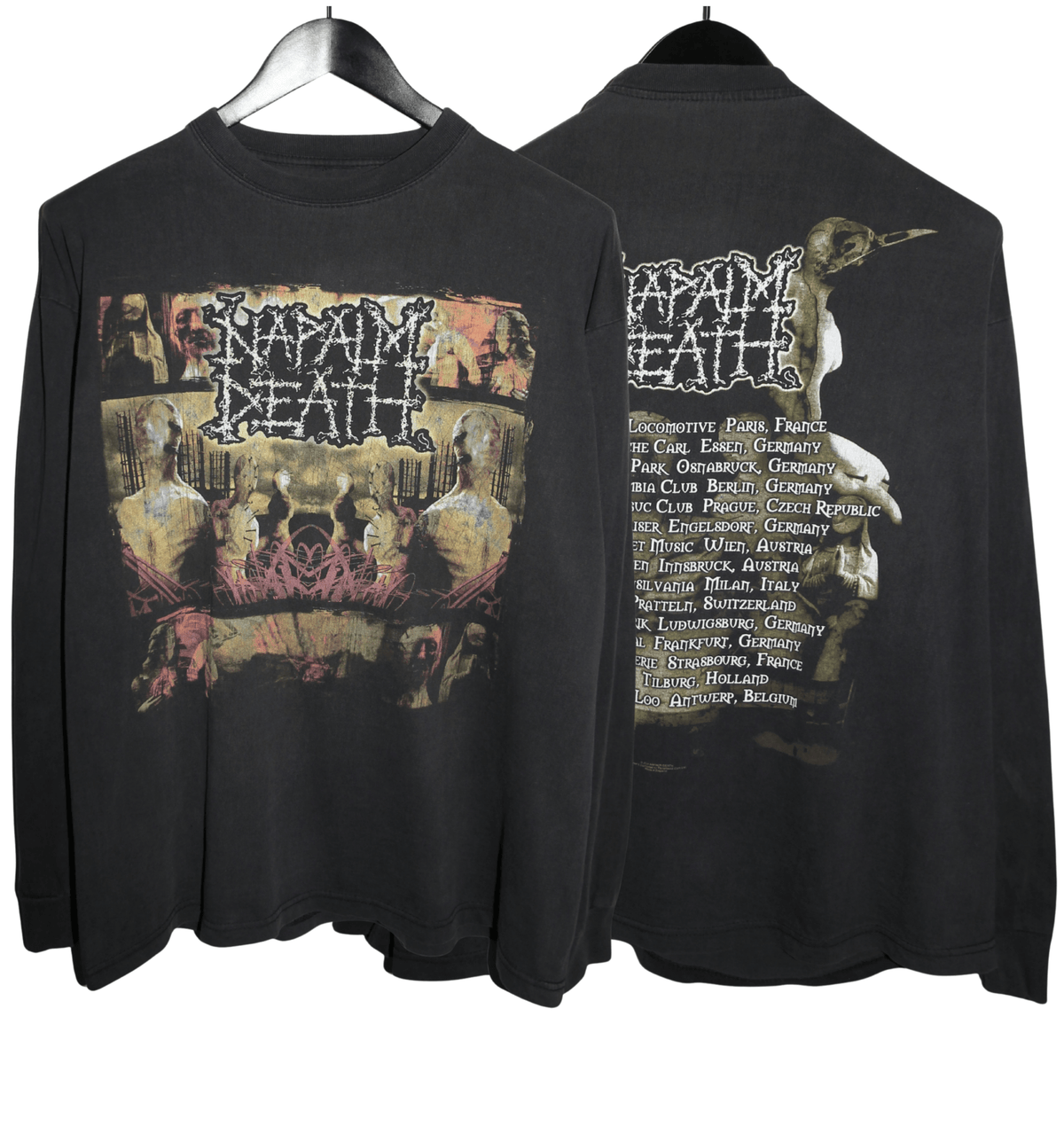 Napalm Death 2004 Leaders Not Followers Long Sleeve - Faded AU