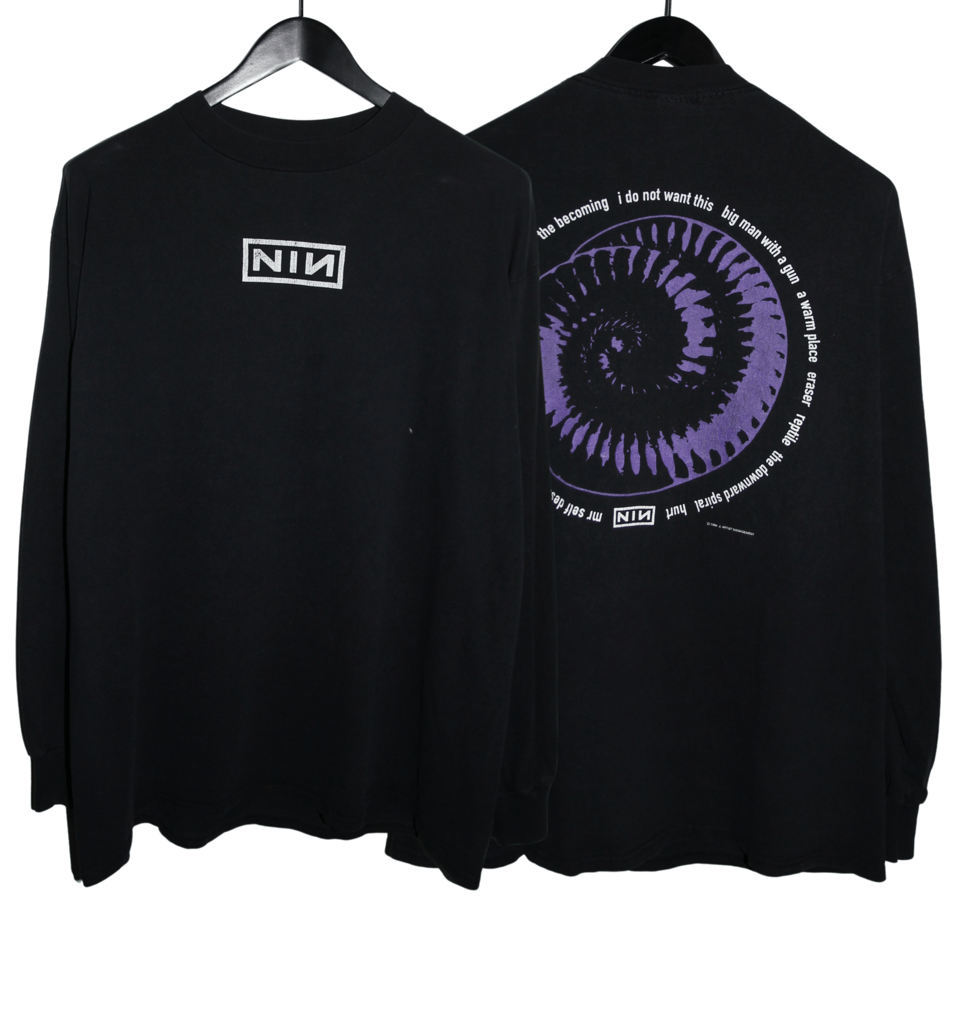 Nine Inch Nails 1994 Downward Spiral Long Sleeve - Faded AU