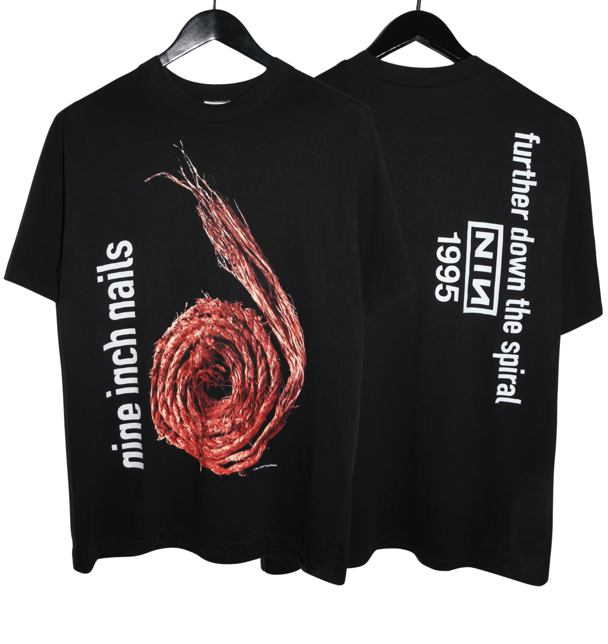 Nine Inch Nails 1995 Further Down The Spiral Shirt - Faded AU