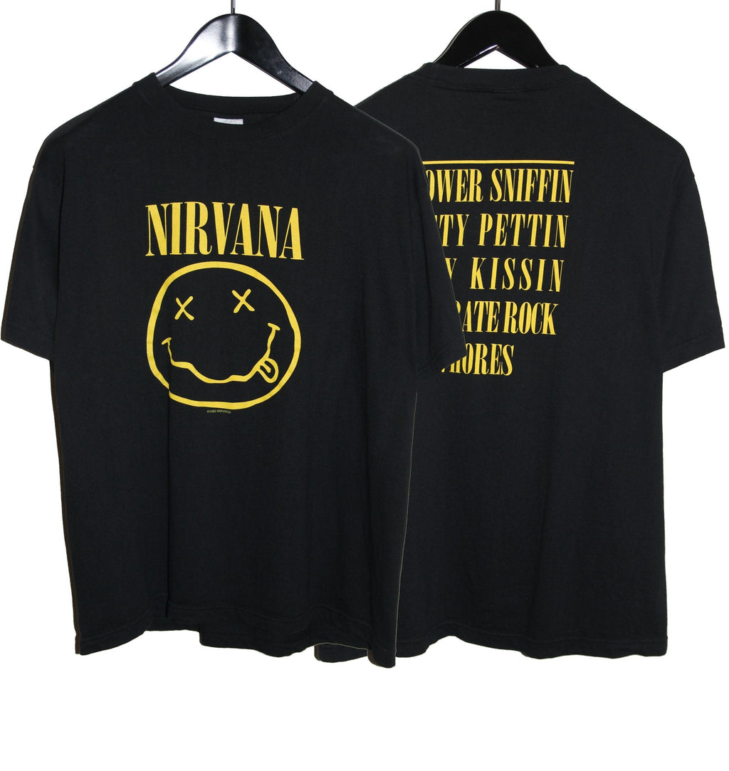 Nirvana 90's Smiley Shirt - Faded AU