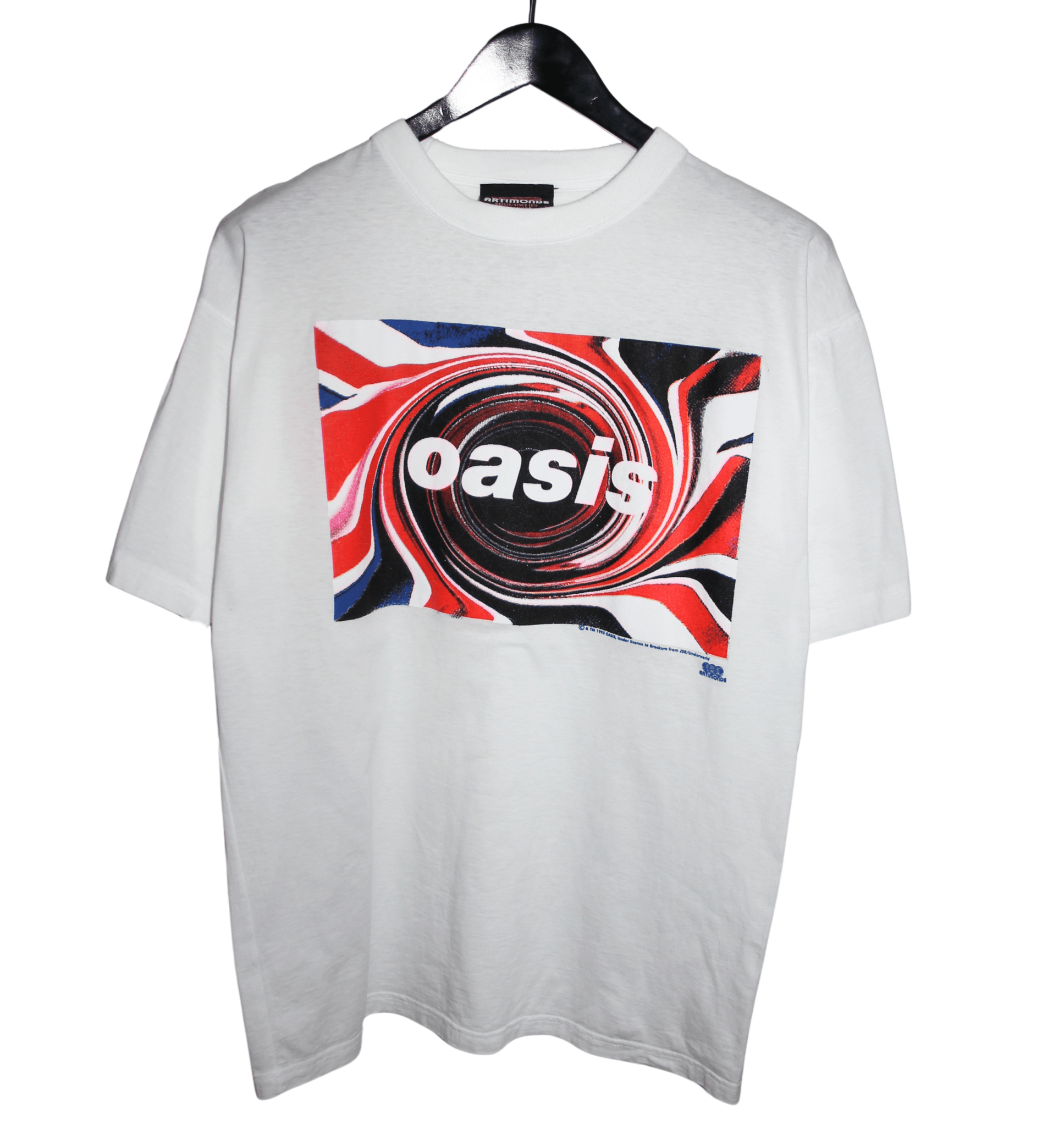 Oasis 1995 Union Jack Swirl Shirt - Faded AU