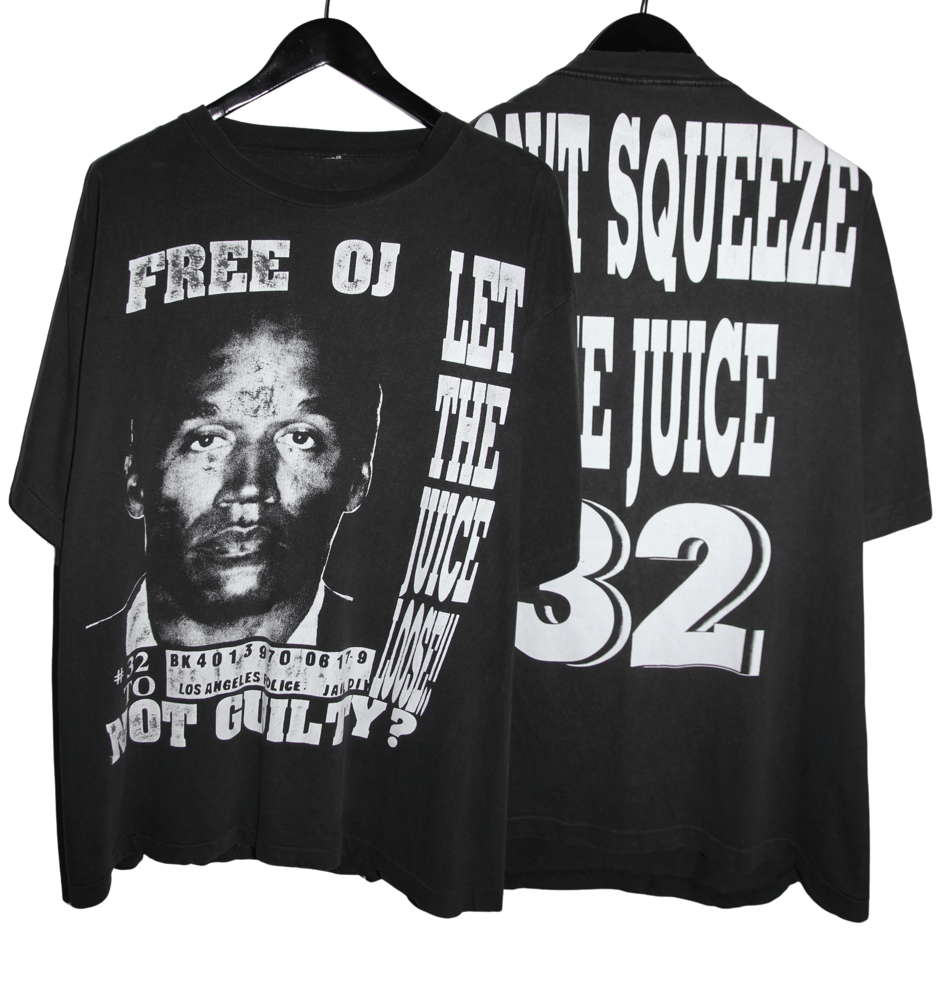 OJ Simpson 1994 Not Guilty Shirt - Faded AU