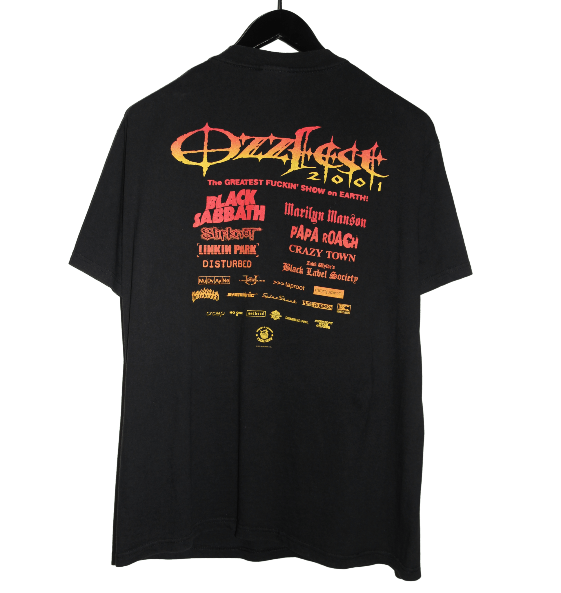Ozzfest 2001 Festival Shirt - Faded AU