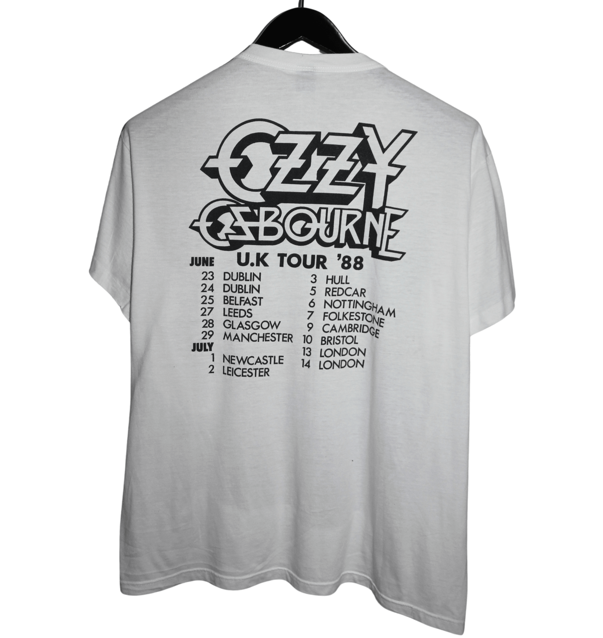Ozzy Osbourne 1988 The Ultimate Sin UK Tour Shirt - Faded AU
