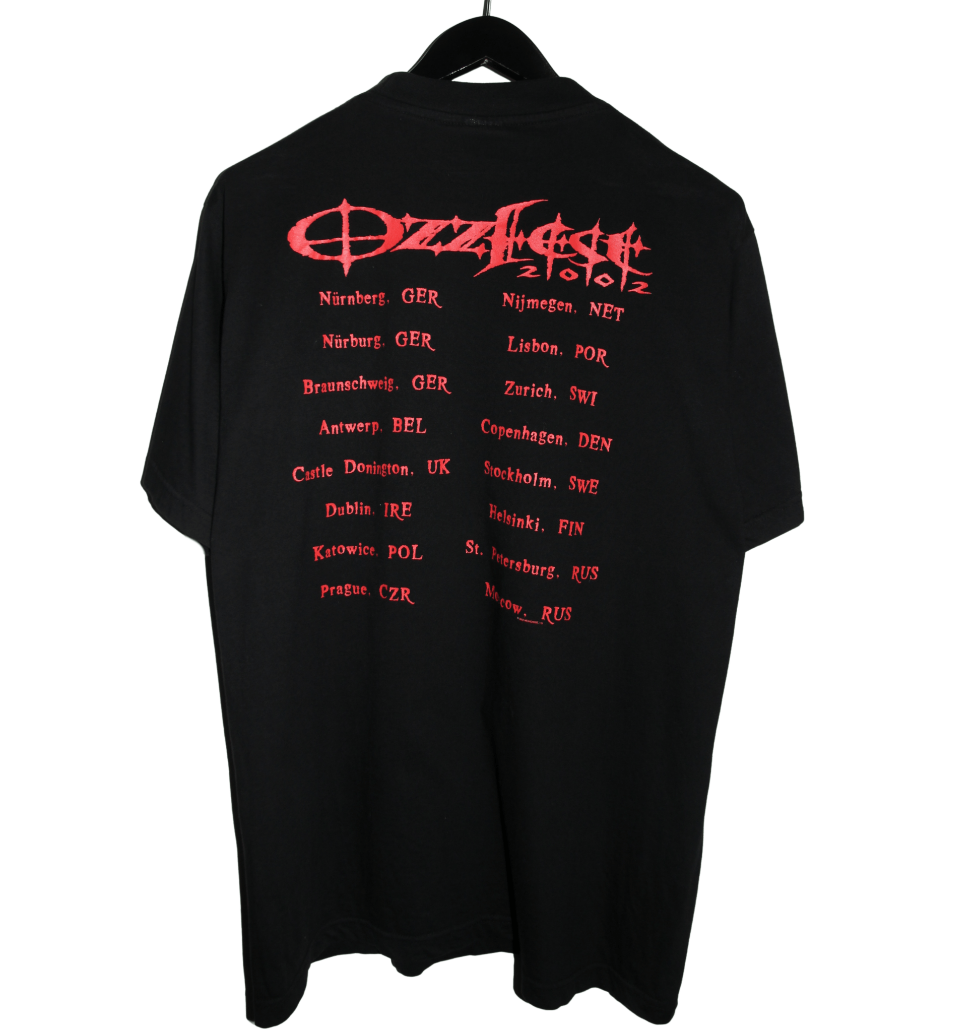 Ozzy Osbourne 2002 Crucifixion Shirt - Faded AU