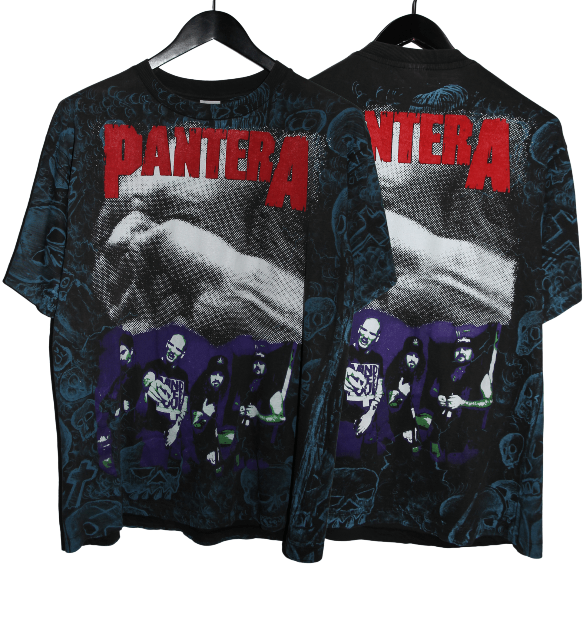 Pantera 90's Vulgar Display of Power All Over Print Shirt - Faded AU