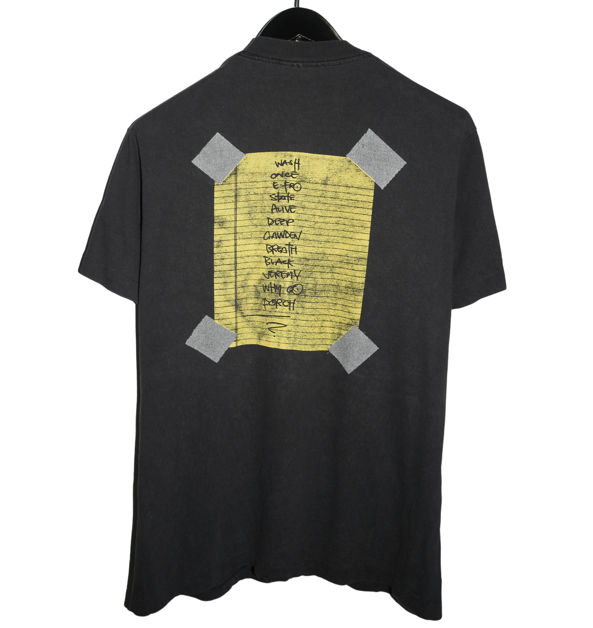 Pearl Jam 1992 Alive Ten Album Shirt - Faded AU