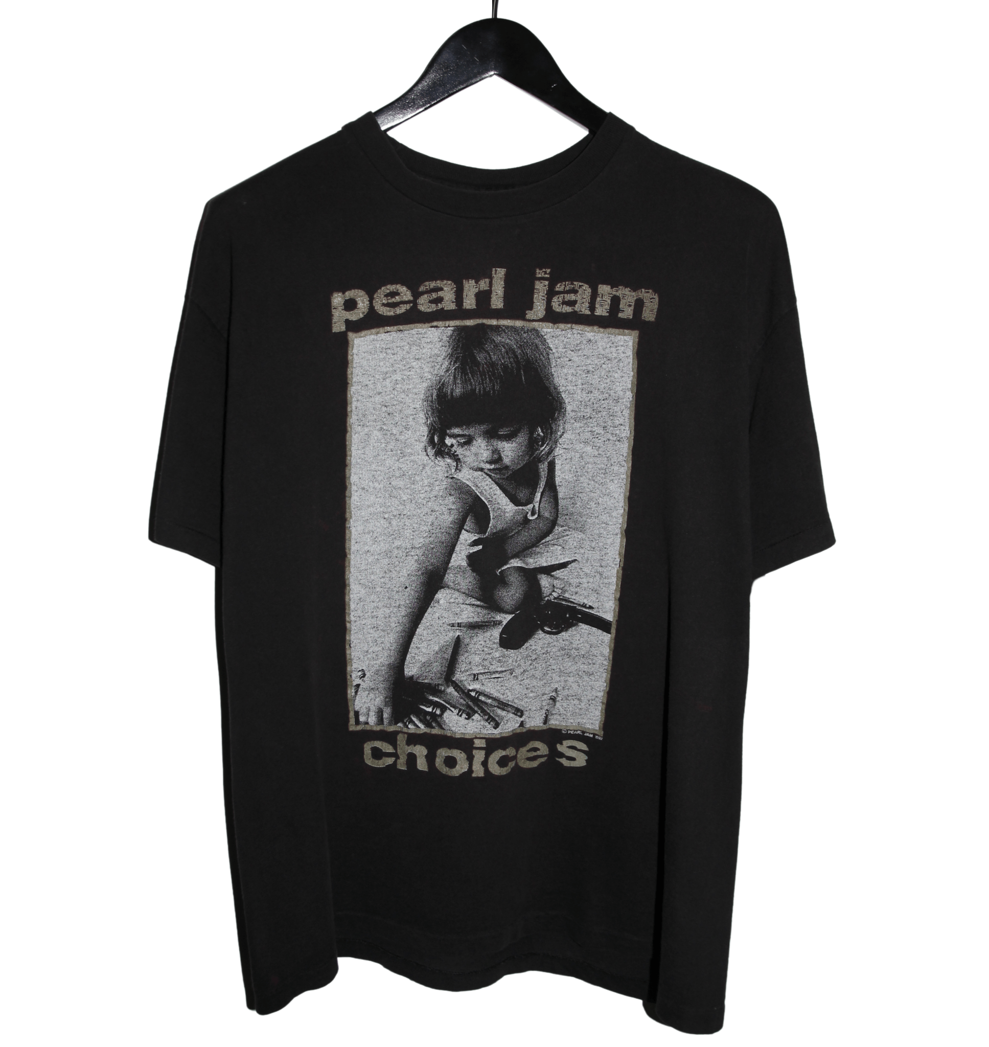 Pearl Jam 1992 Choices Shirt - Faded AU