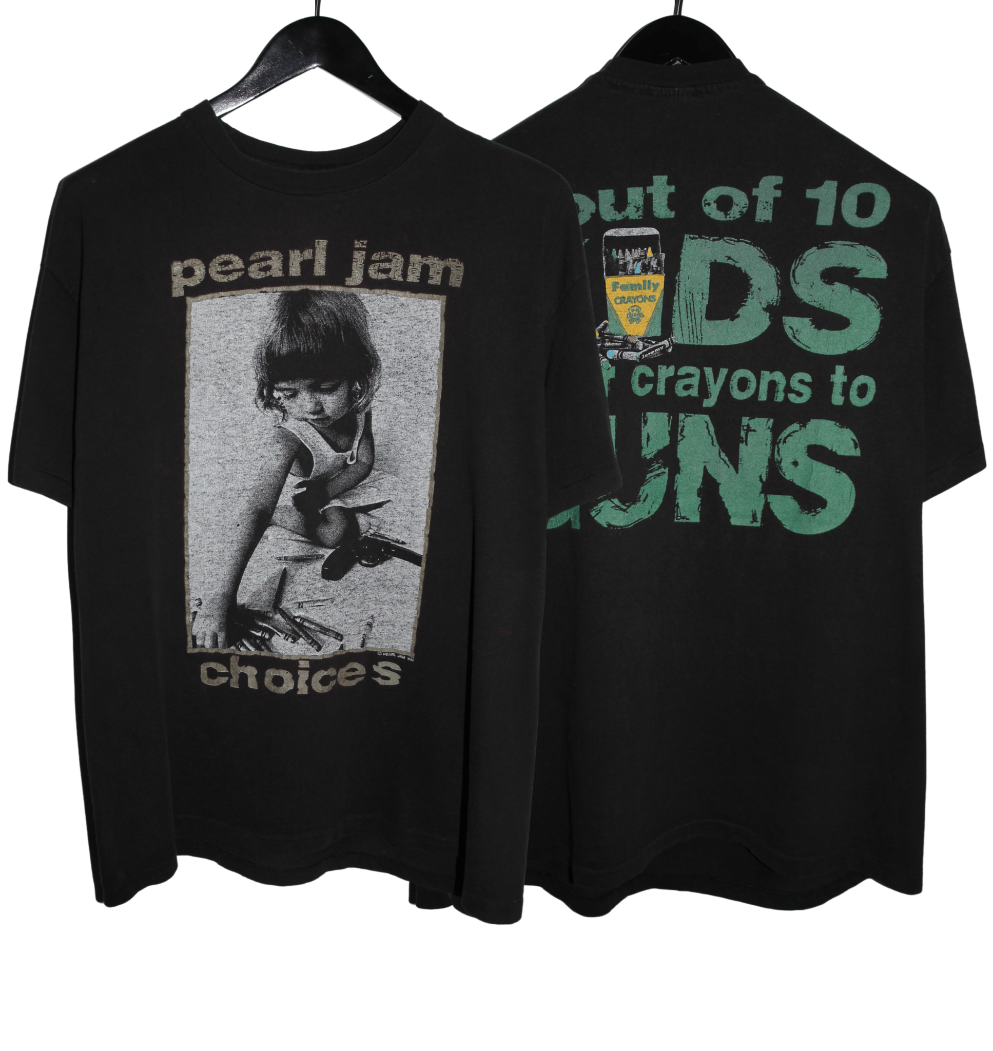 Pearl Jam 1992 Choices Shirt - Faded AU