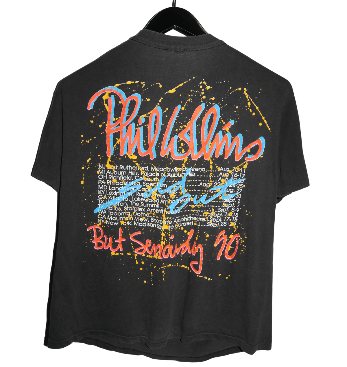 Phil Collins 1990 But Seriously Tour Shirt - Faded AU