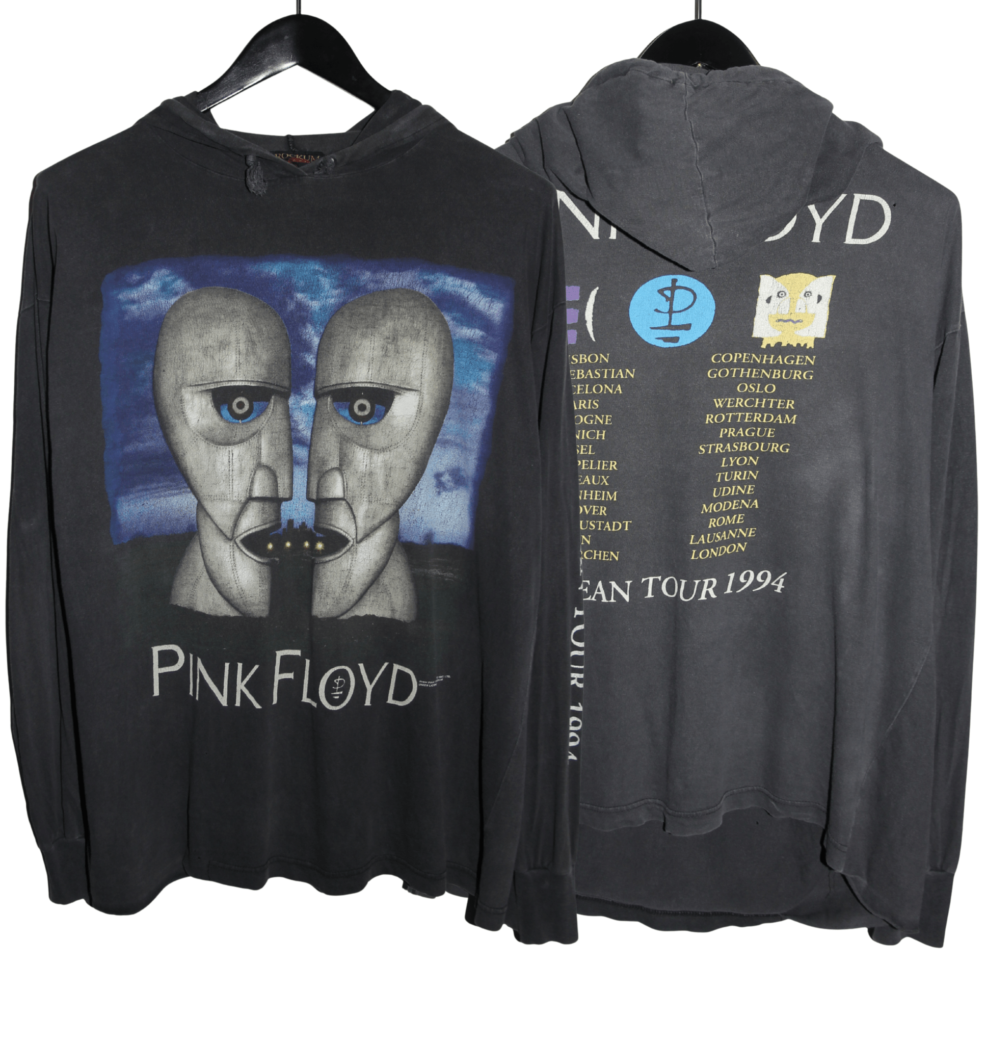 Pink Floyd 1994 Division Bell Album Hoodie - Faded AU