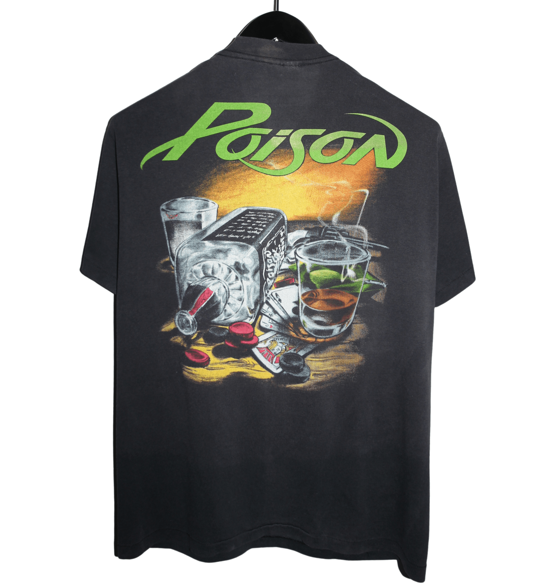 Poison 1988 Nothin' But A Good Time Shirt - Faded AU