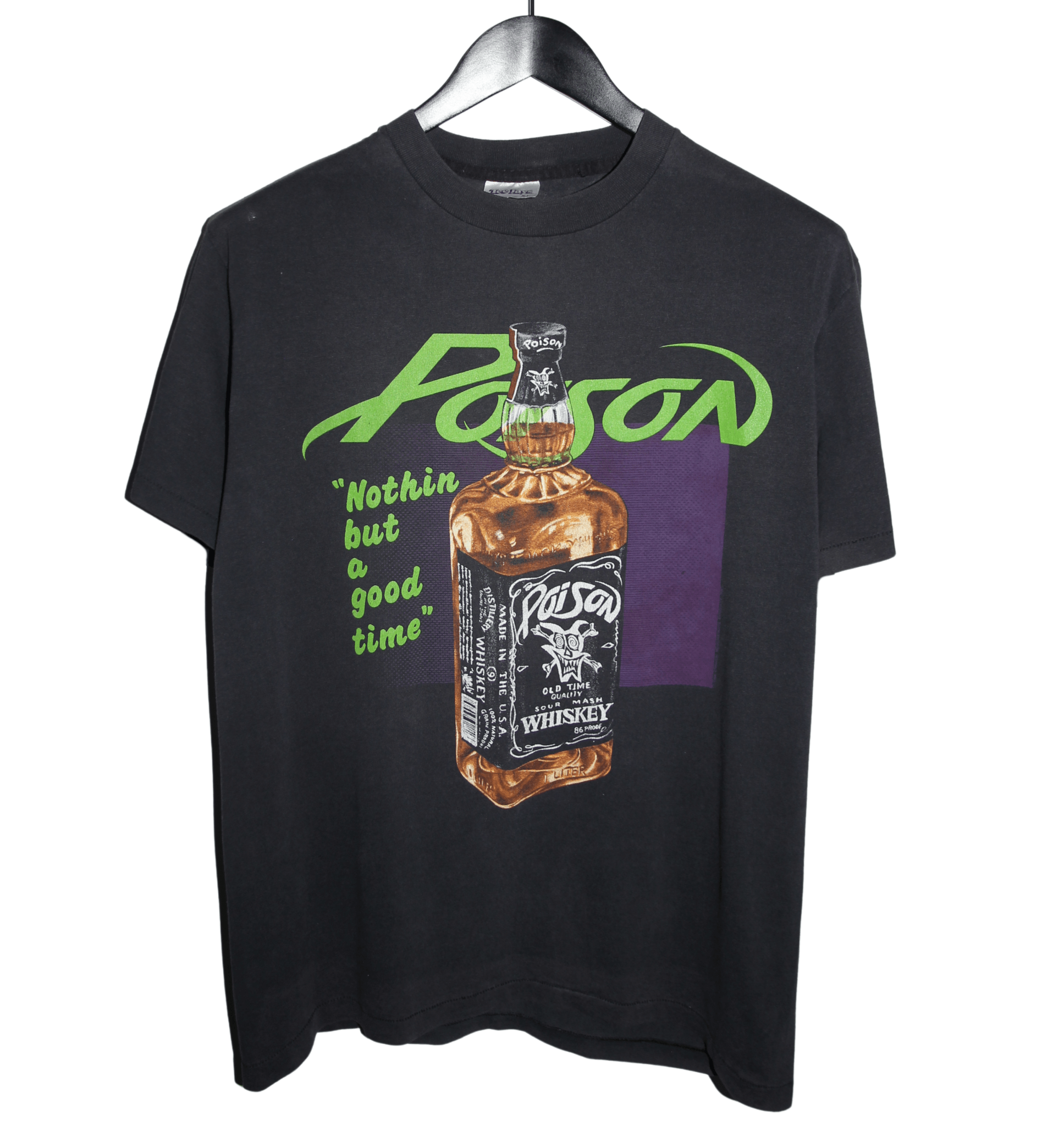 Poison 1988 Nothin' But A Good Time Shirt - Faded AU
