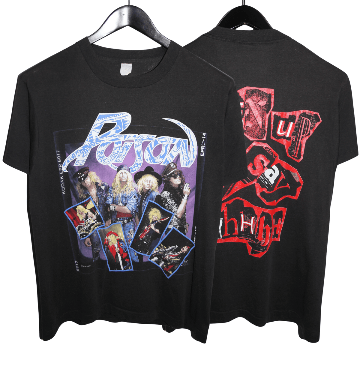 Poison 1988 Open Up And Say Ahhhh Shirt - Faded AU