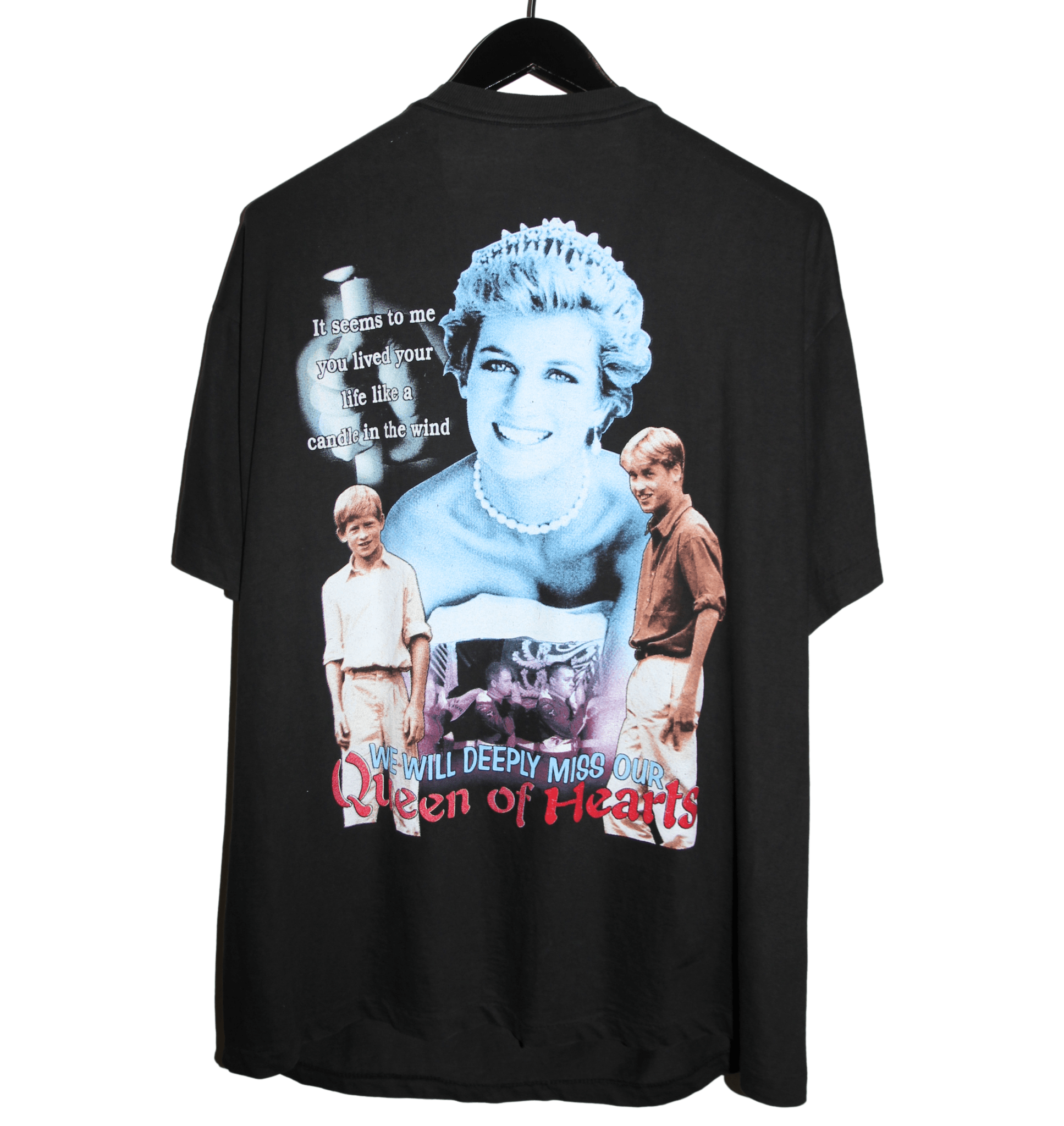 Princess Diana 1997 Memorial Rap Tee - Faded AU