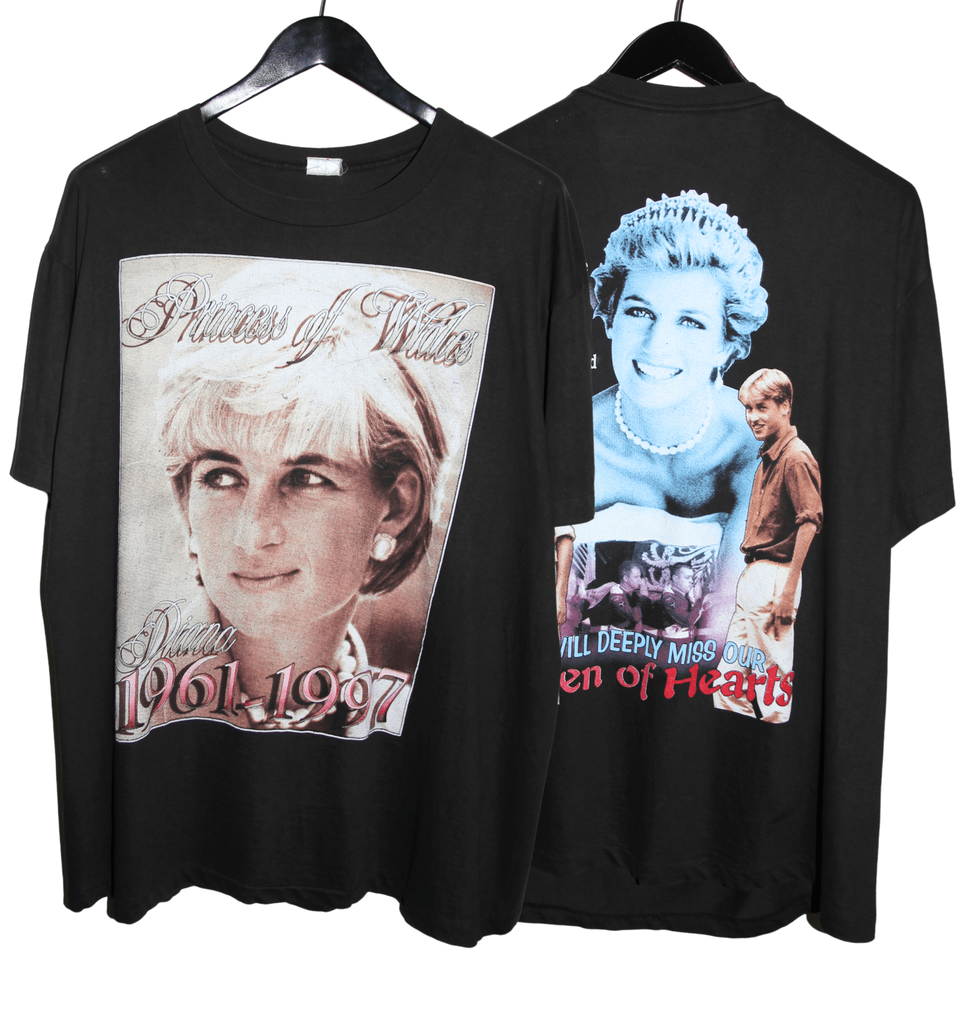 Princess Diana 1997 Memorial Rap Tee - Faded AU